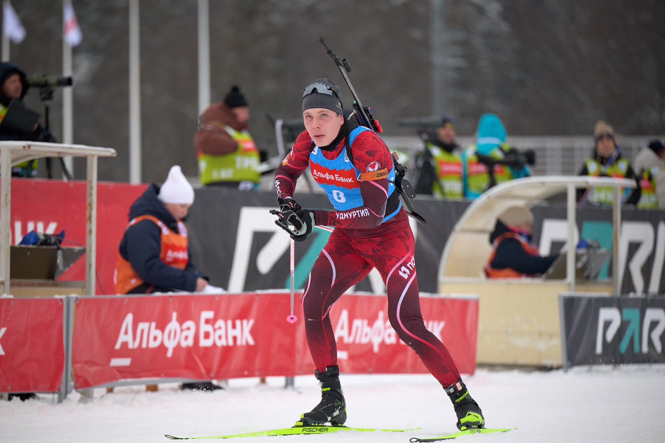 Биатлон. Чемпионат России — 2024/2025, 3-й этап, Ижевск. Ижевская винтовка. Спортивный репортажный фотограф в Ижевске Сергей Мерзляков