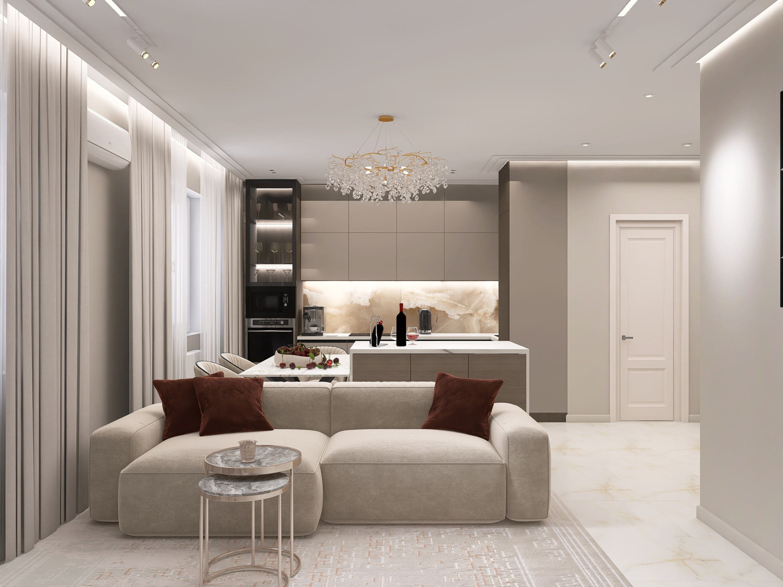 ЖК на Добролюбова. Площадь 97 кв. м. Дизайнер интерьера в Новосибирске_Елена Сергеева