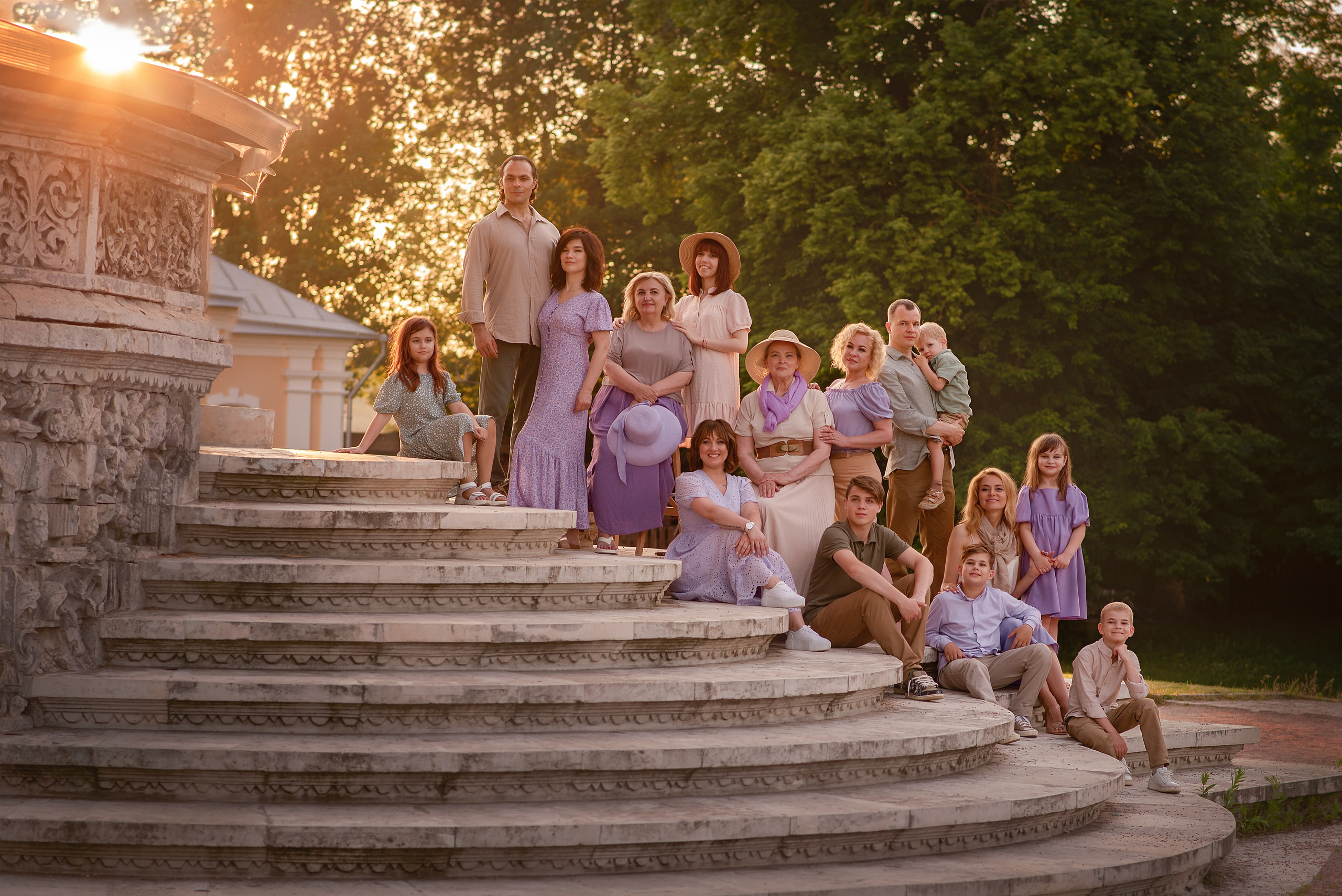 Фотосессия больших семьей. Душевная фотография от сердца к сердцу Марина Жиделева фотограф Москва