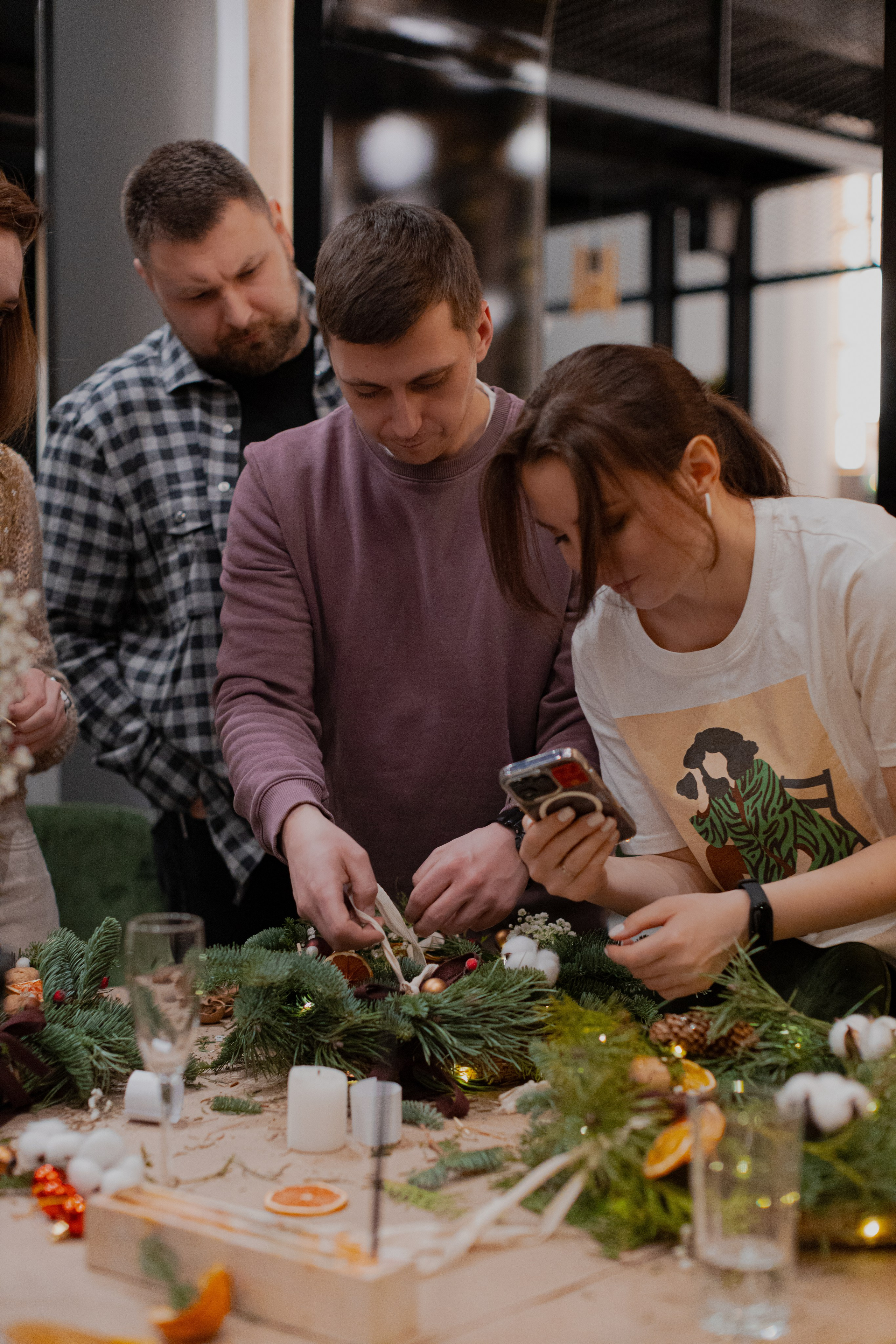 Мк Новогодний Венок. Анастасия Ракчеева Художник