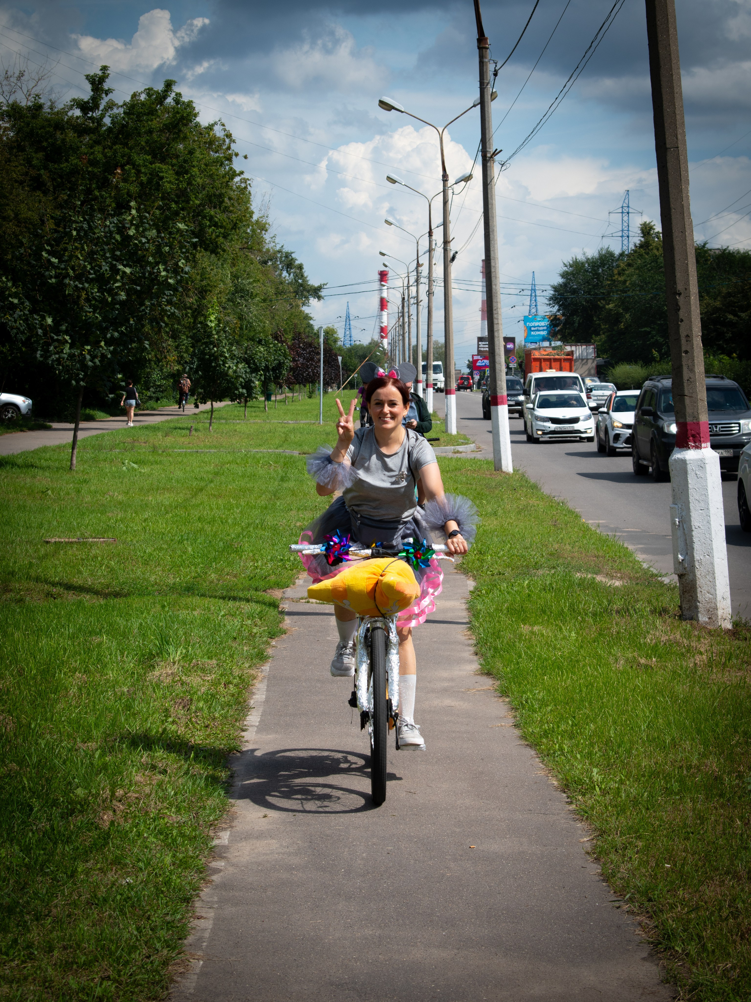 «Леди на велосипеде» — велопробег по г. Жуковскому 2025. Репортажный фотограф Сыбер Мартти