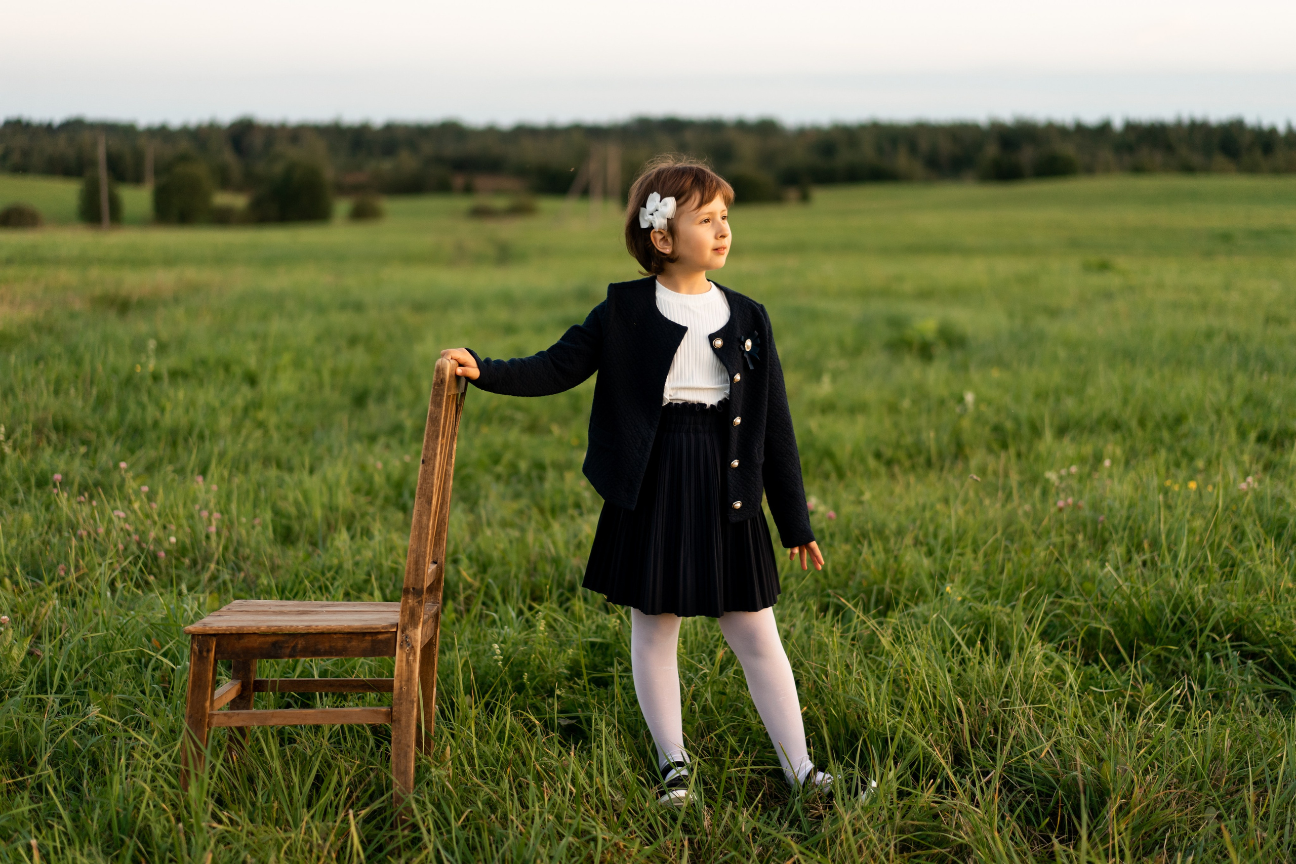 Майя. Первый раз в 1 класс. Семейный и детский фотограф в Санкт-Петербурге Дарина Герчиу