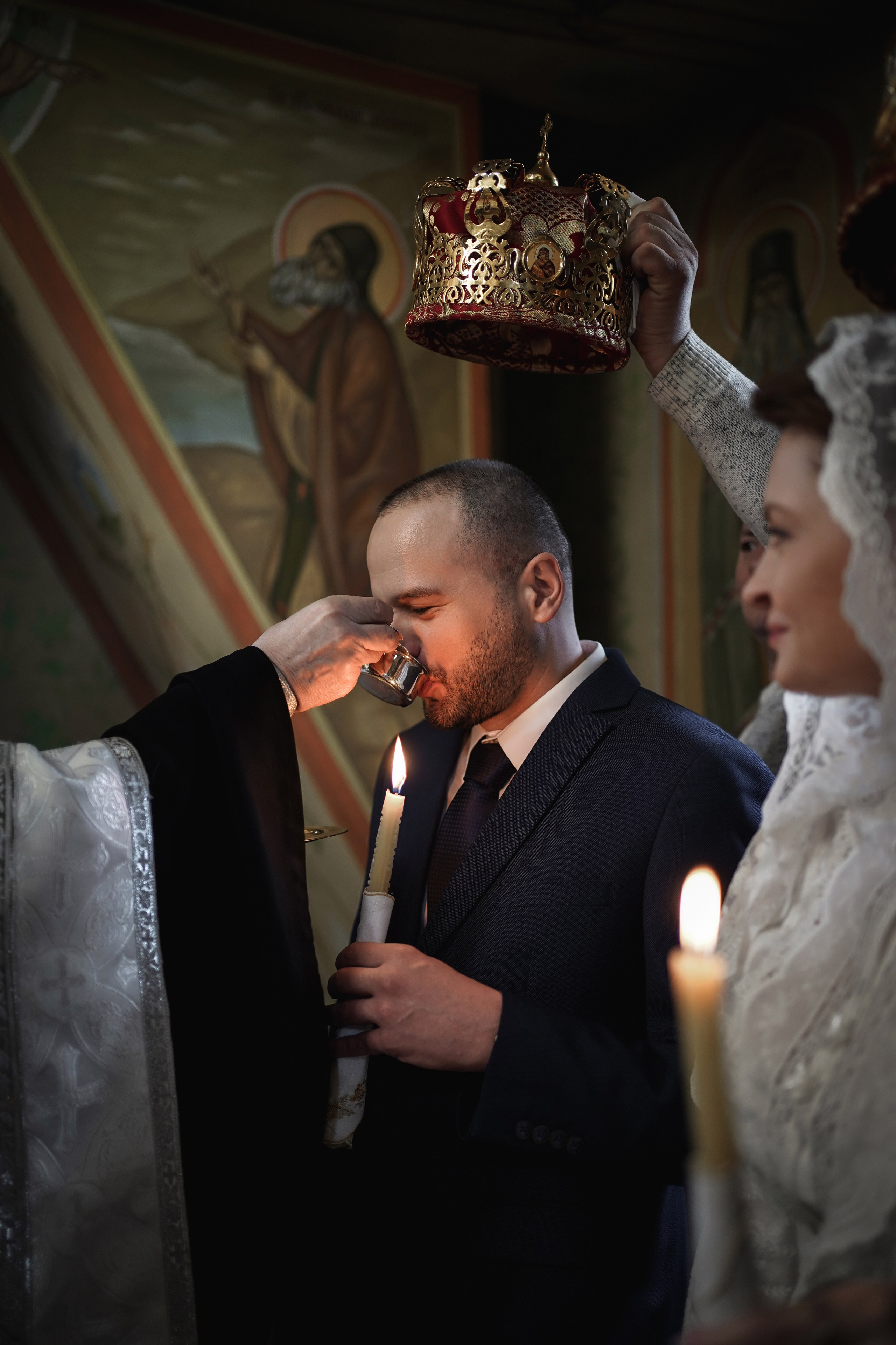 Венчание в Троицком храме. Свадебный фотограф в Ростове-на-Дону. Таинство Крещения и Венчания, семейные фотосессии. Алёна Чёботова