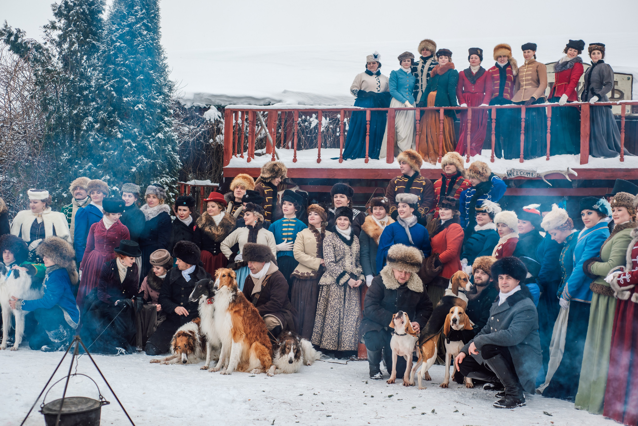 Зимняя парфорсная охота. Фотограф Диана Вальтер