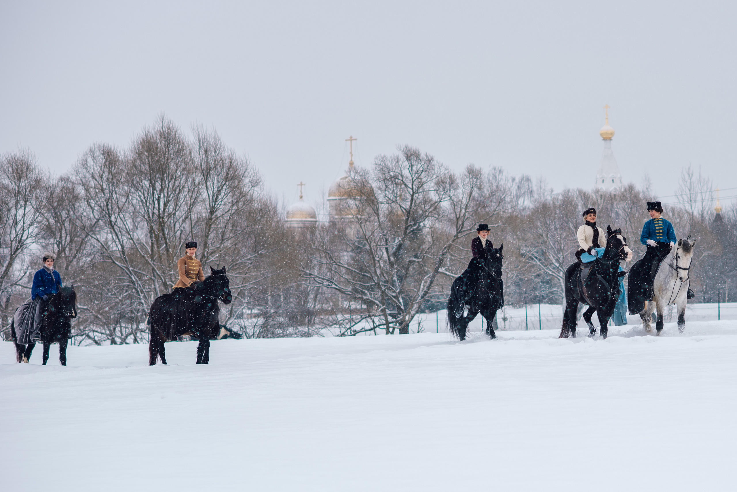 Зимняя парфорсная охота. Фотограф Диана Вальтер