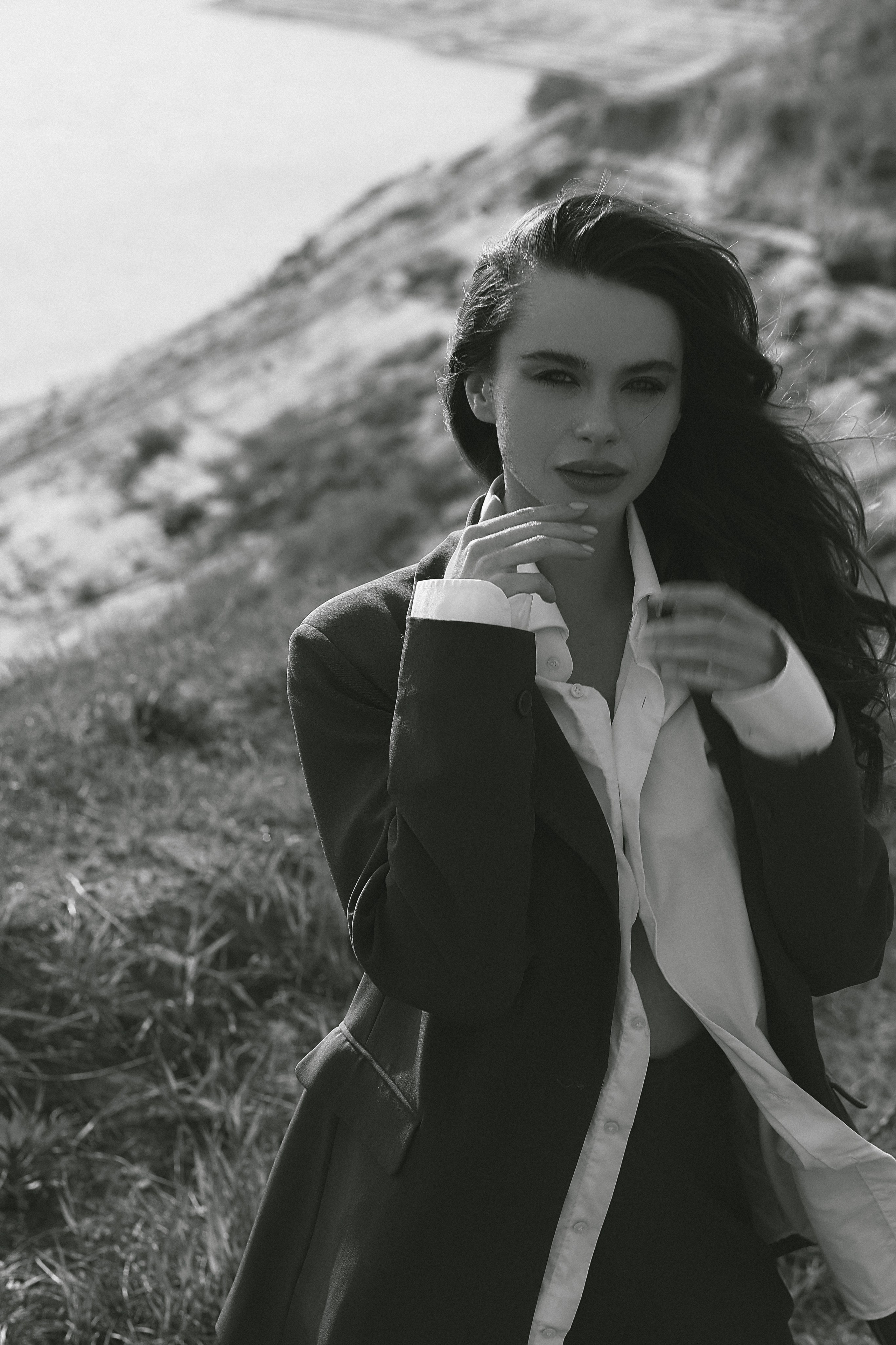 Мария, съемка на берегу