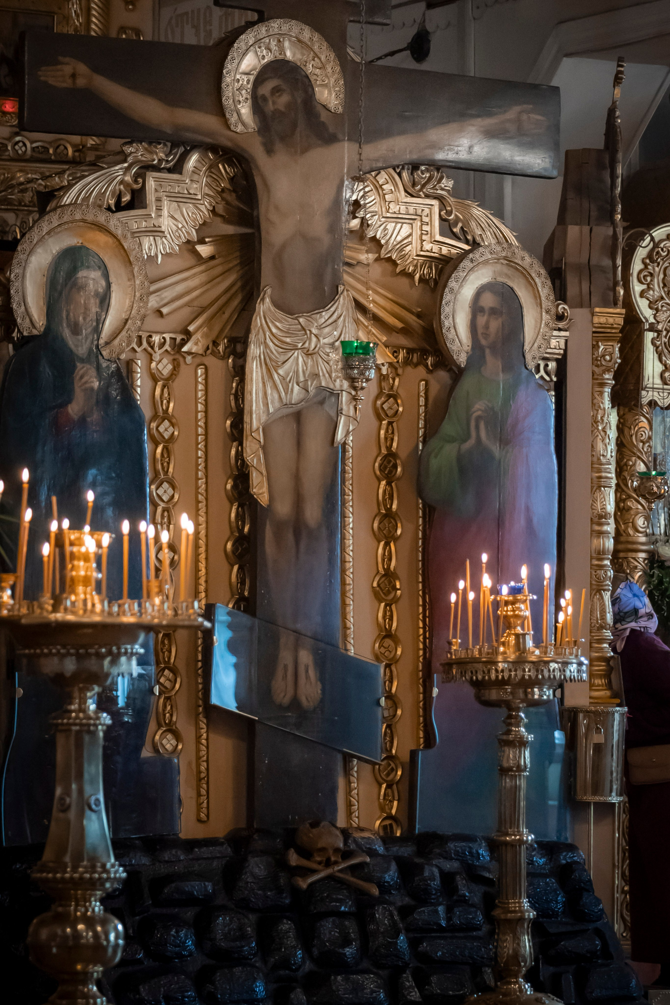 Богородский храм. Благовещение. Божественная Литургия. Антон и Татьяна Денисенко — В храме