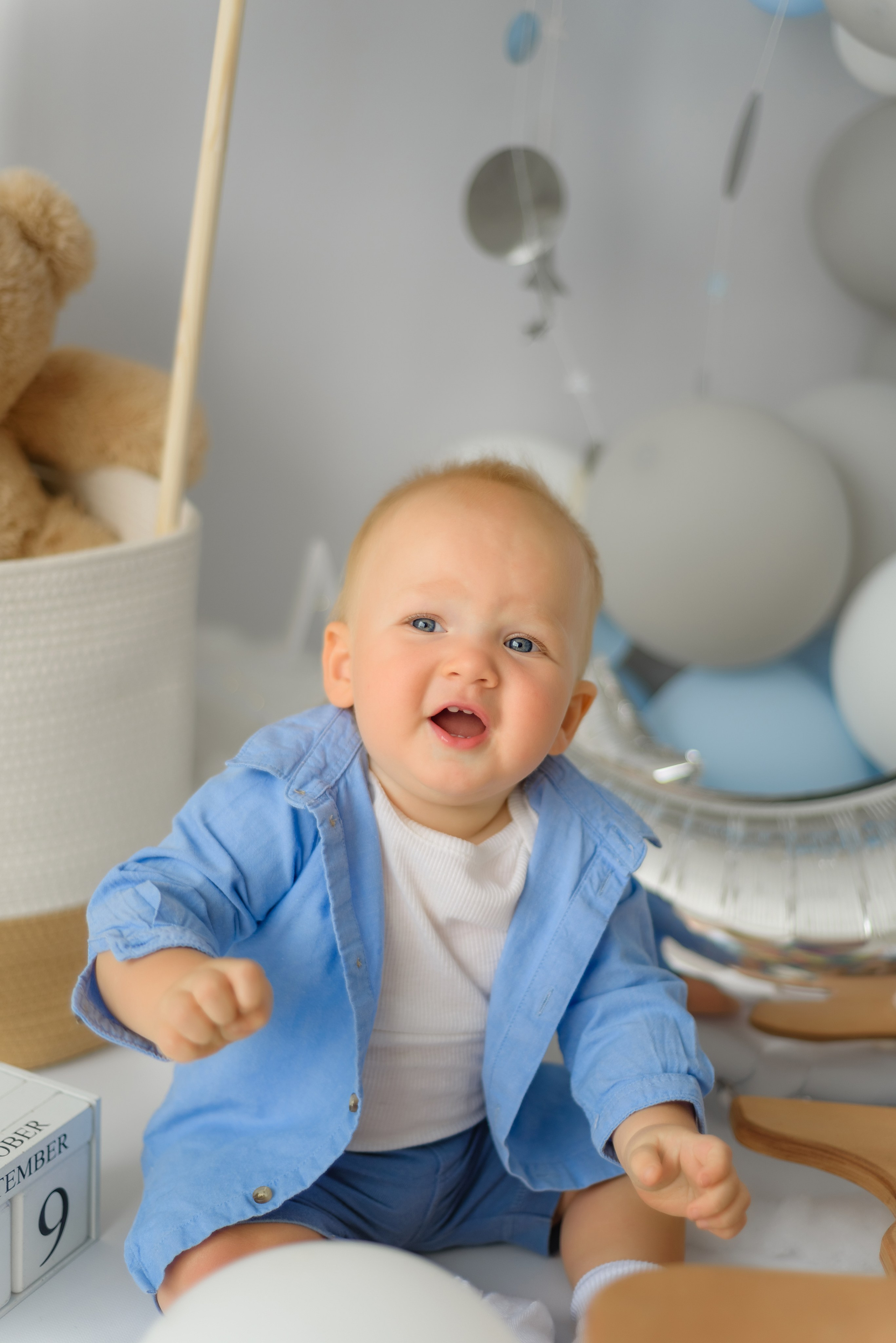 «Лунный свет» Юре 1 годик. Детский Фотограф |Фотограф на годик в Брянске Ирина Романова