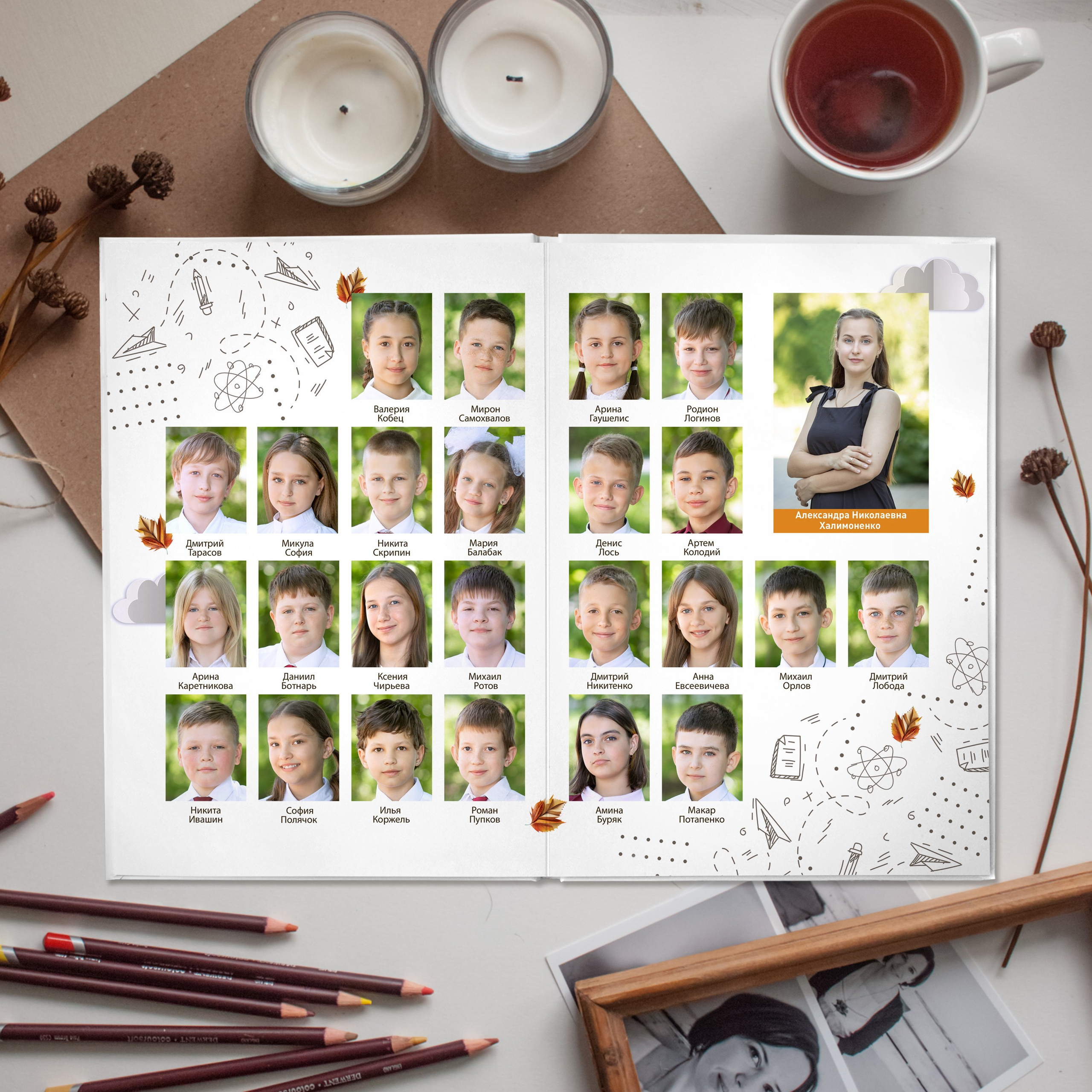 Альбомы комбинированной верстки. Выпускные альбомы. Евпатория. Школьный фотограф