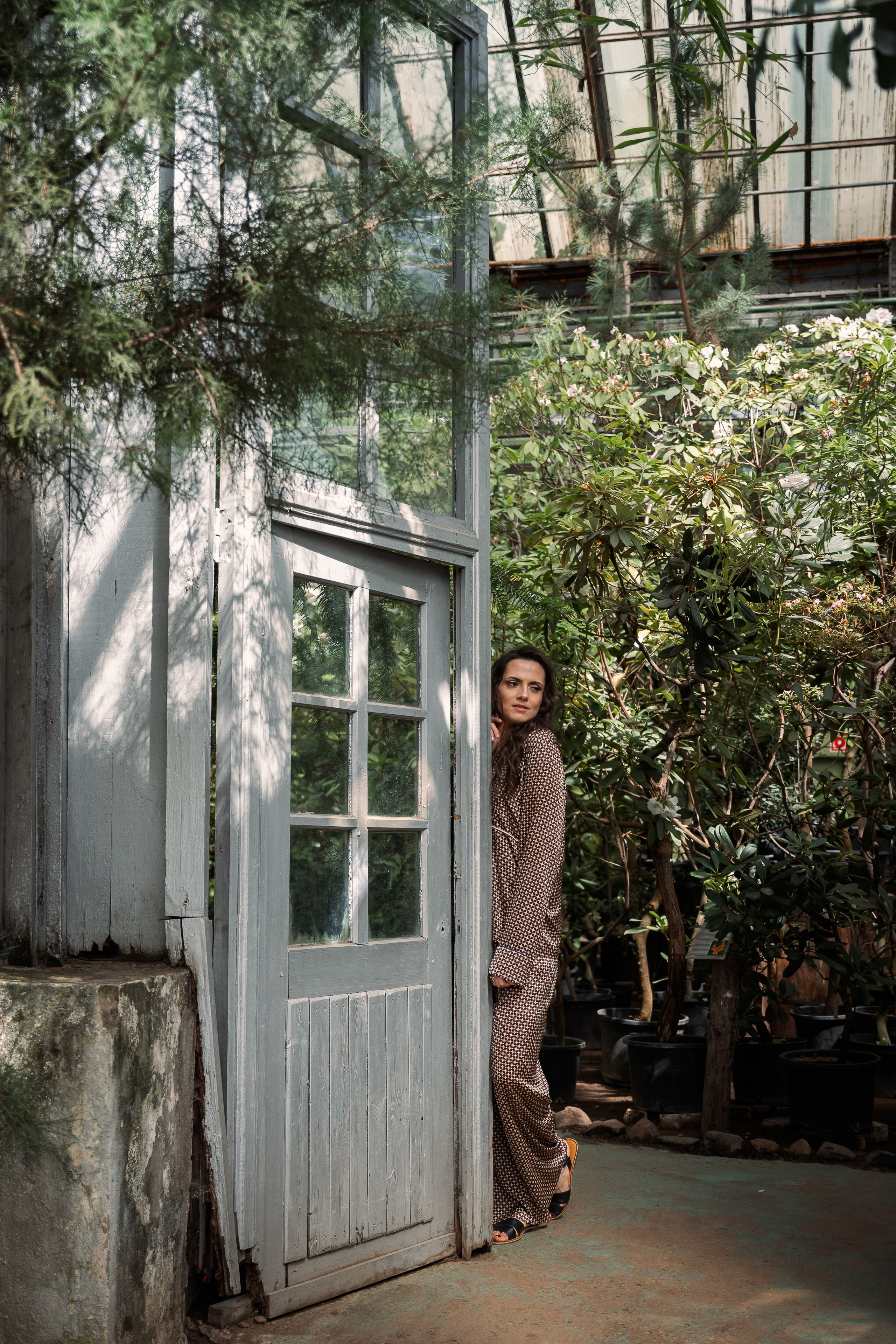 В оранжерее Ботанического сада. Семейный, женский фотограф Москве Лиза Лутцева