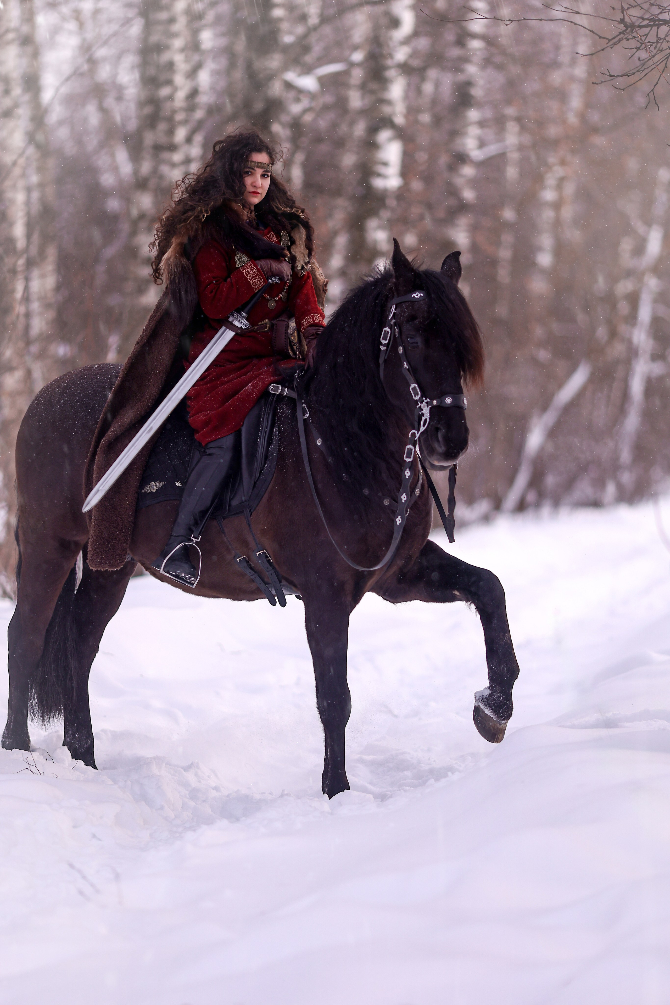 Фотосессия с лошадью в стиле викингов. Фотосессии с лошадьми