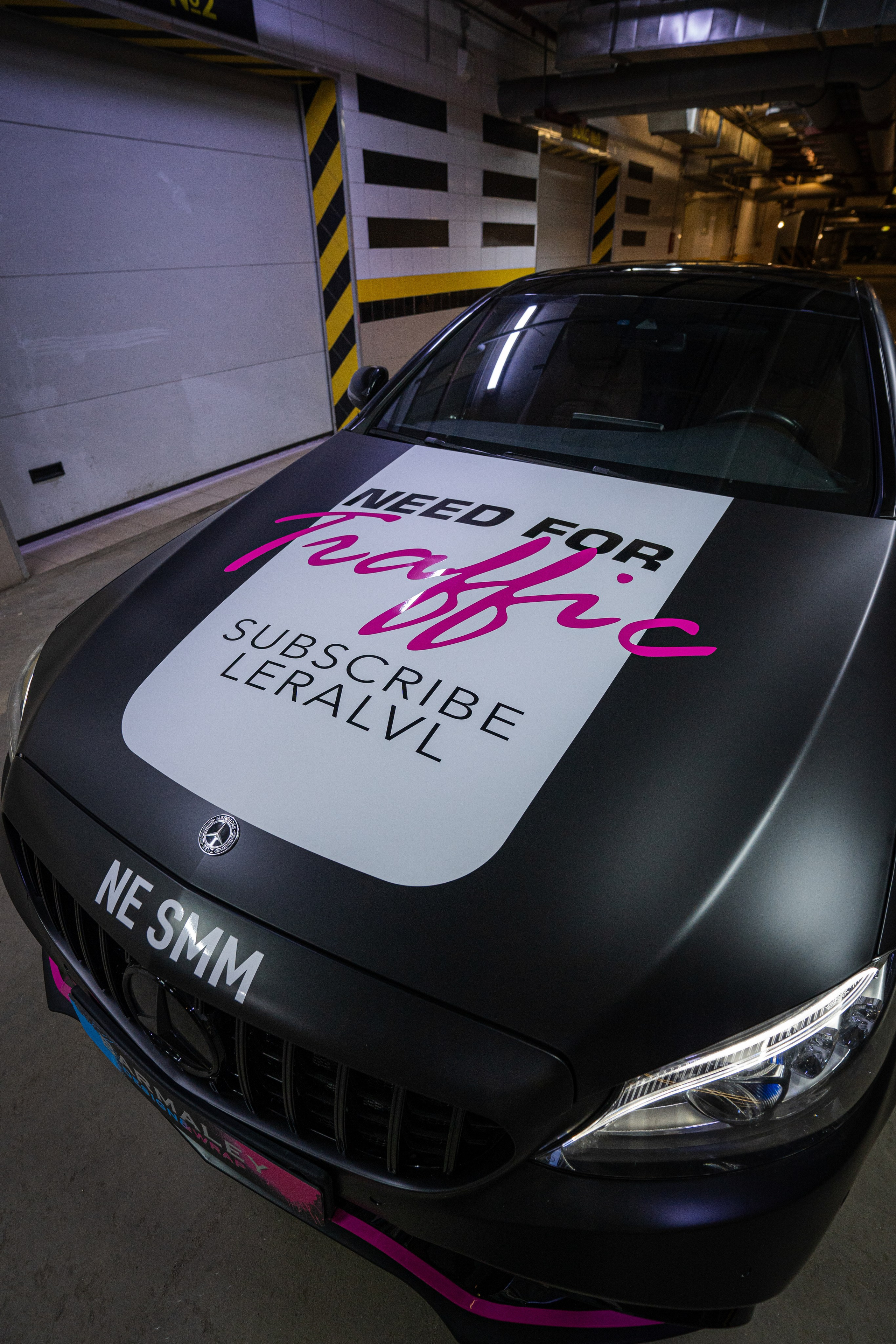 Винилография на Mercedes Benz C43 AMG. Студия дизайна и оклейки авто Barmaley Design