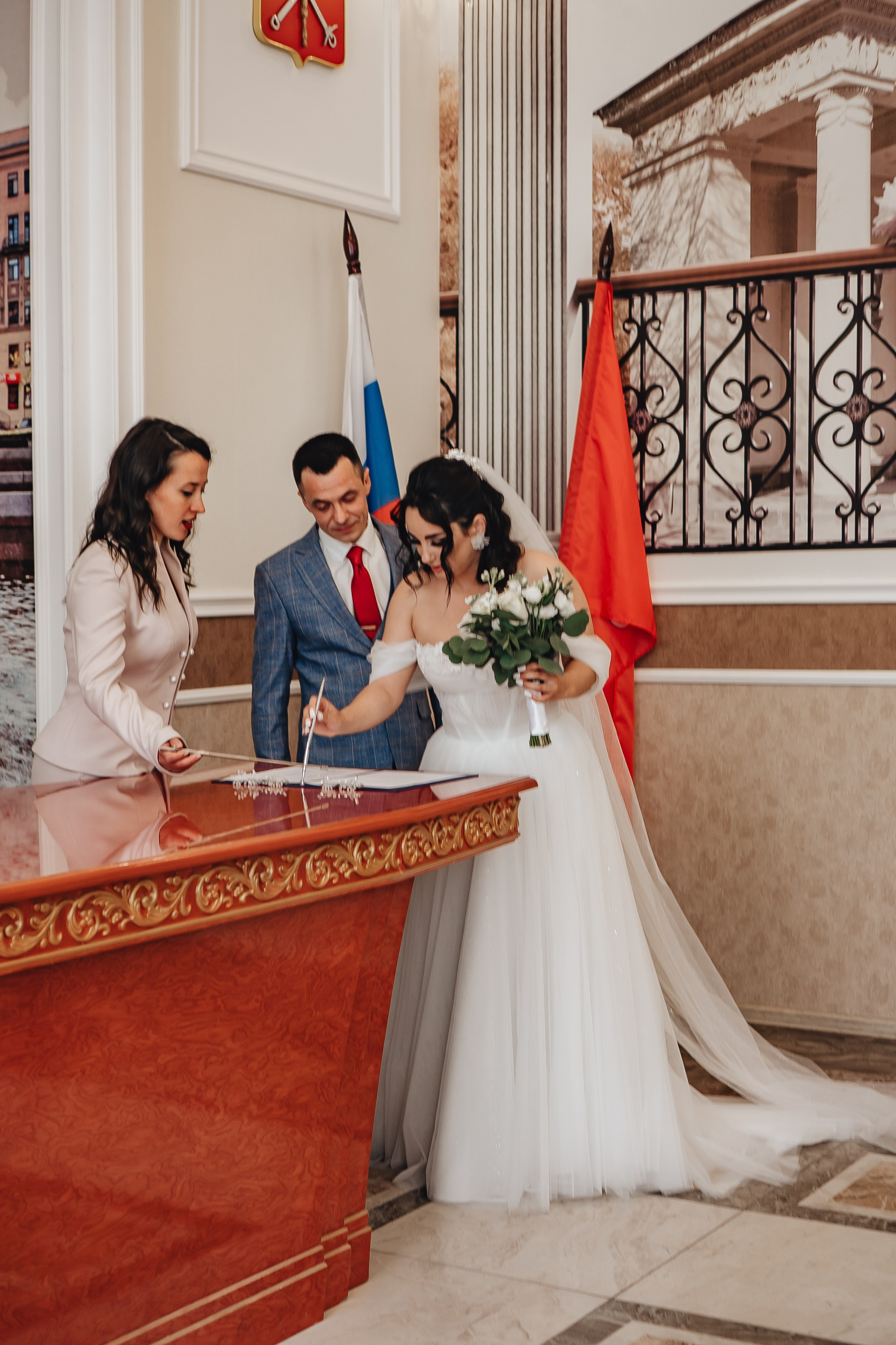 СВАДЕБНАЯ СЬЕМКА В ЗАГСЕ НА МОСКОВСКОМ ПРОСПЕКТЕ. Профессиональный фотограф, Санкт-Петербург — Виктория Богомолова