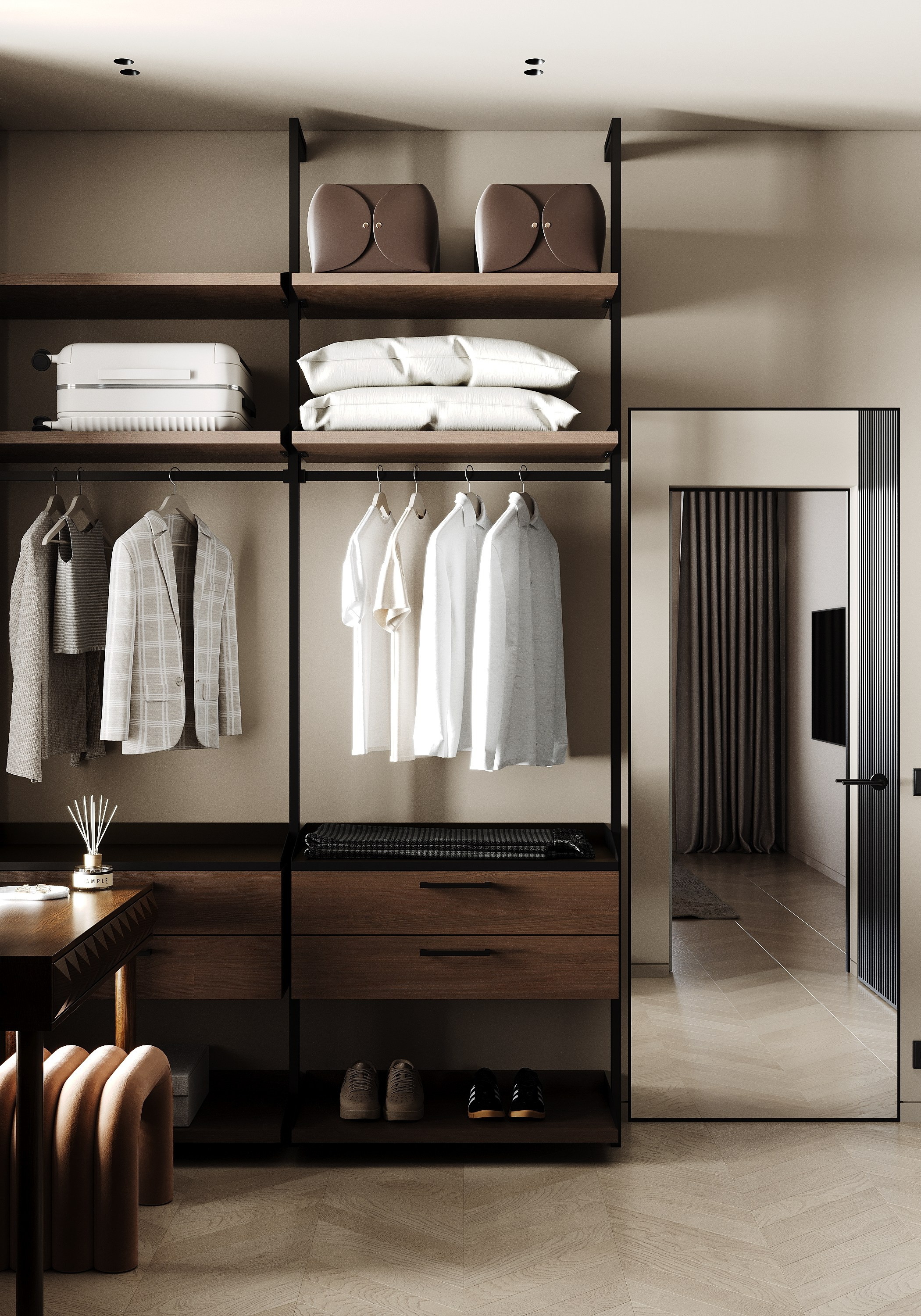 Частный дом 160 м². Визуализации интерьера