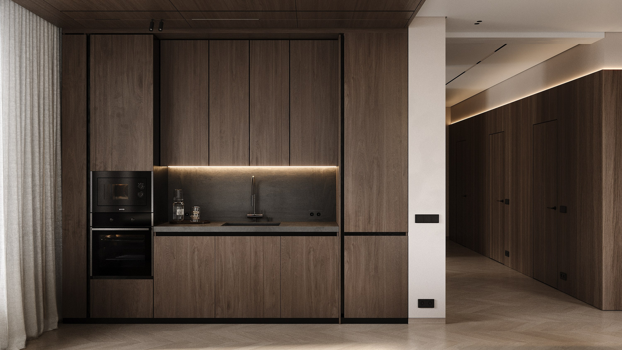 Частный дом 160 м². Визуализации интерьера