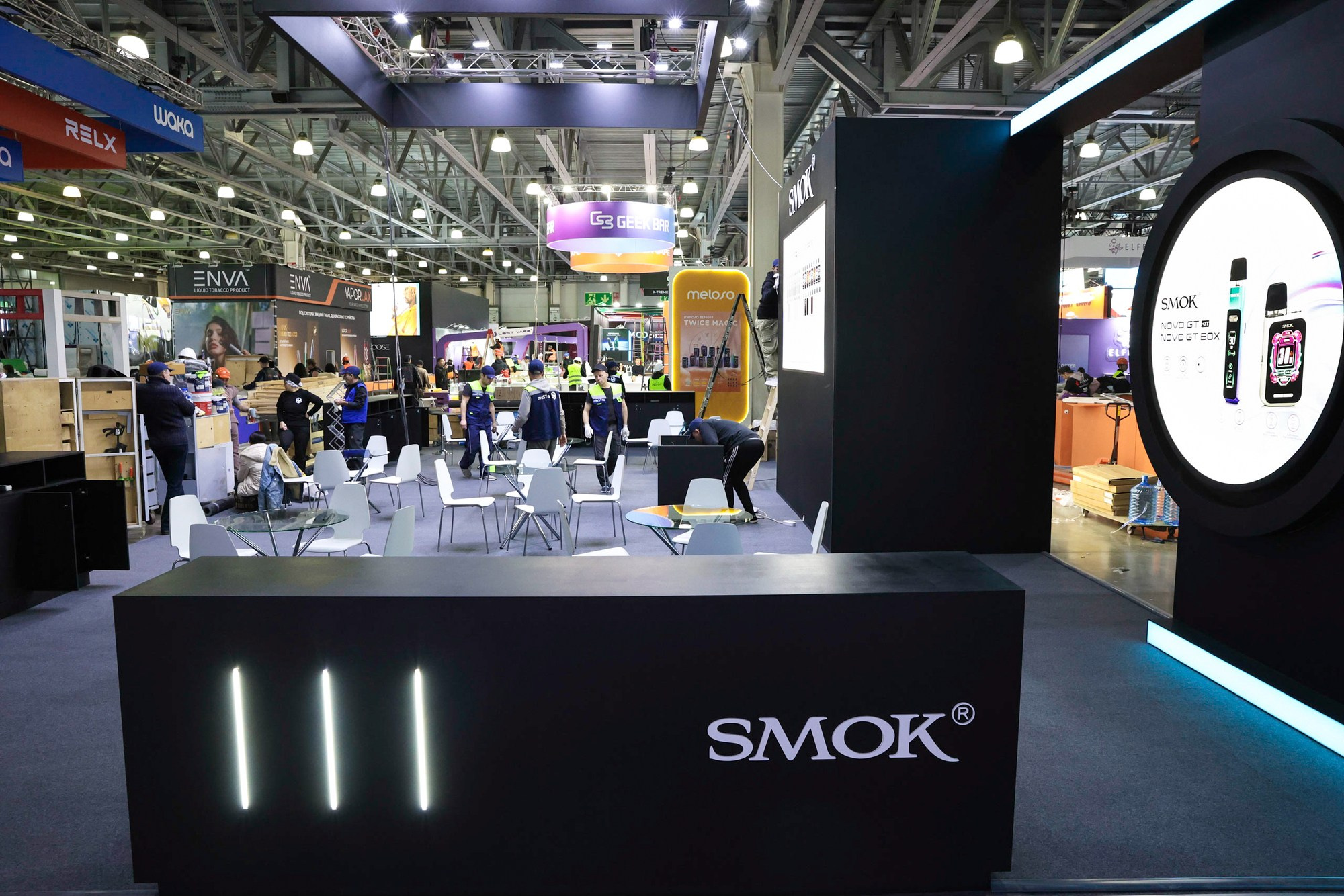 Застройка Vape Club Show. Фотограф Дарья Попова