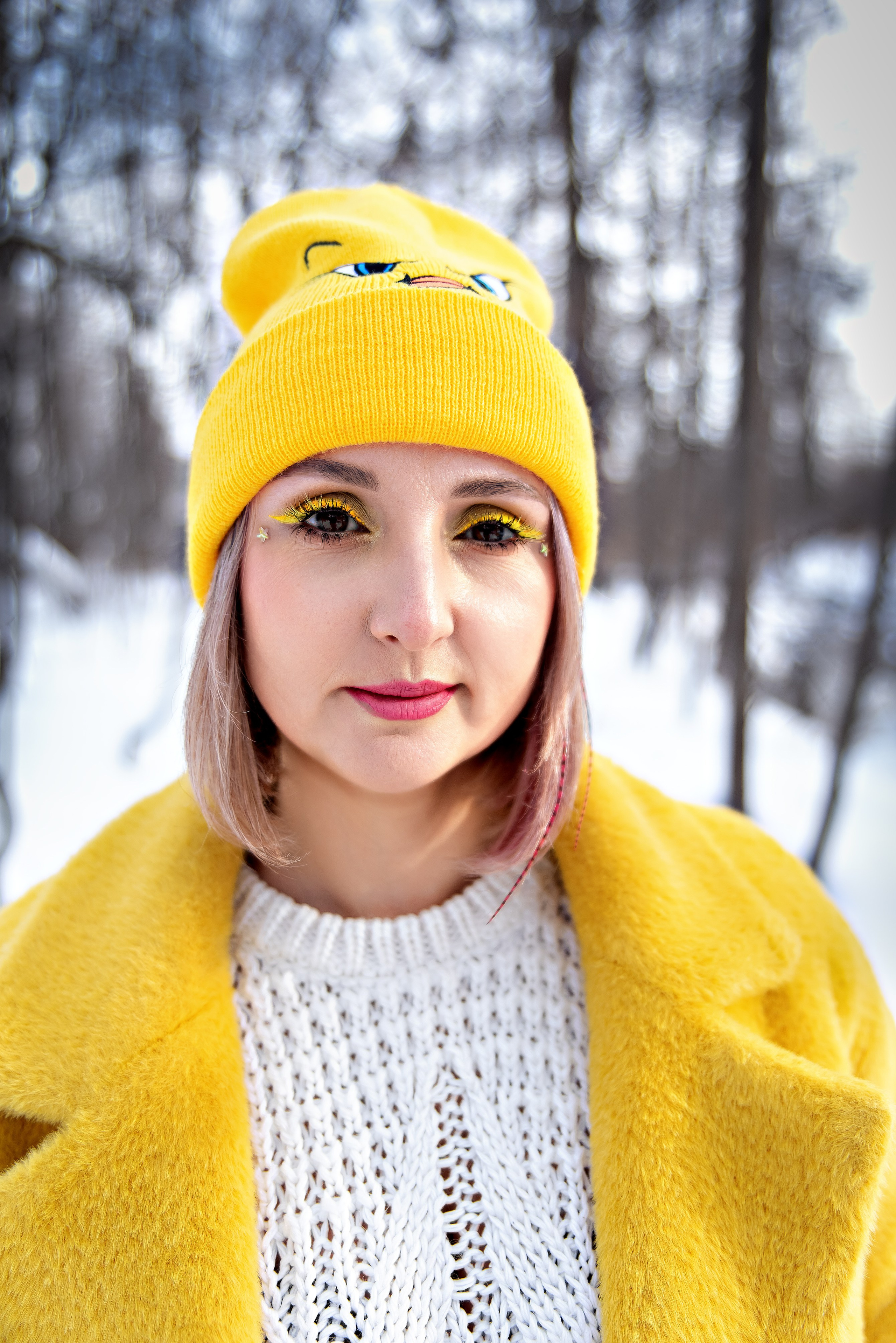 Индивидуальна и портретная фотосессия для Евгении, прогулка в зимнем лесу санатория Дальняя Дача. Семейный и портретный фотограф Кыштым Челябинск Марина Шигапова