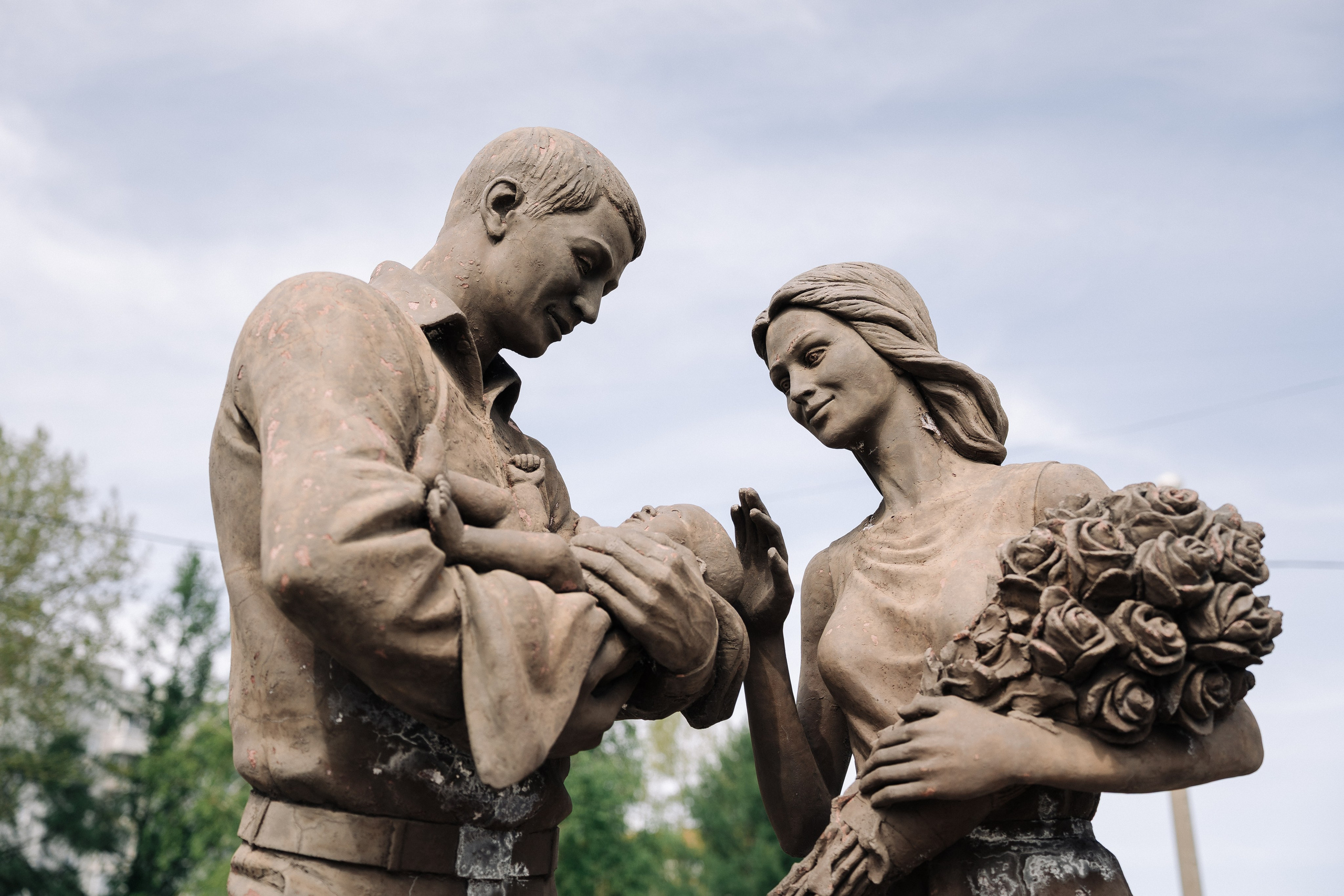 Выписка из роддома: Вадим, Анастасия и сын Руслан. Репортажный фотограф Красноярск