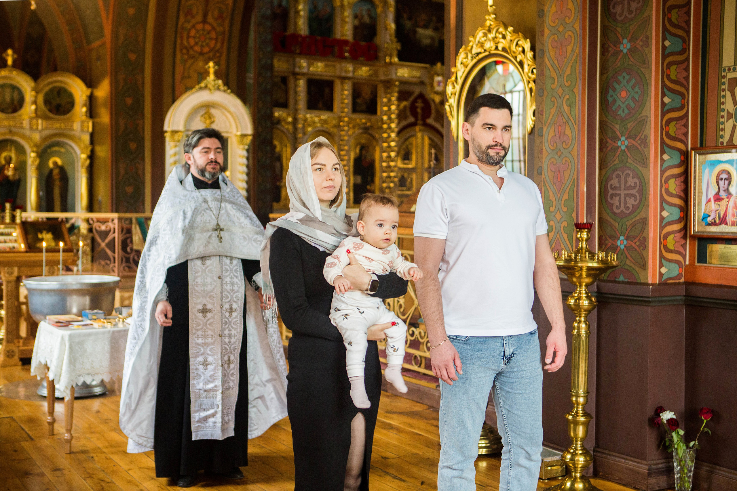 Крещение Елизаветы. Свято-Троицкий Собор. Свадебный семейный и детский фотограф в Краснодаре Карина Федоровская