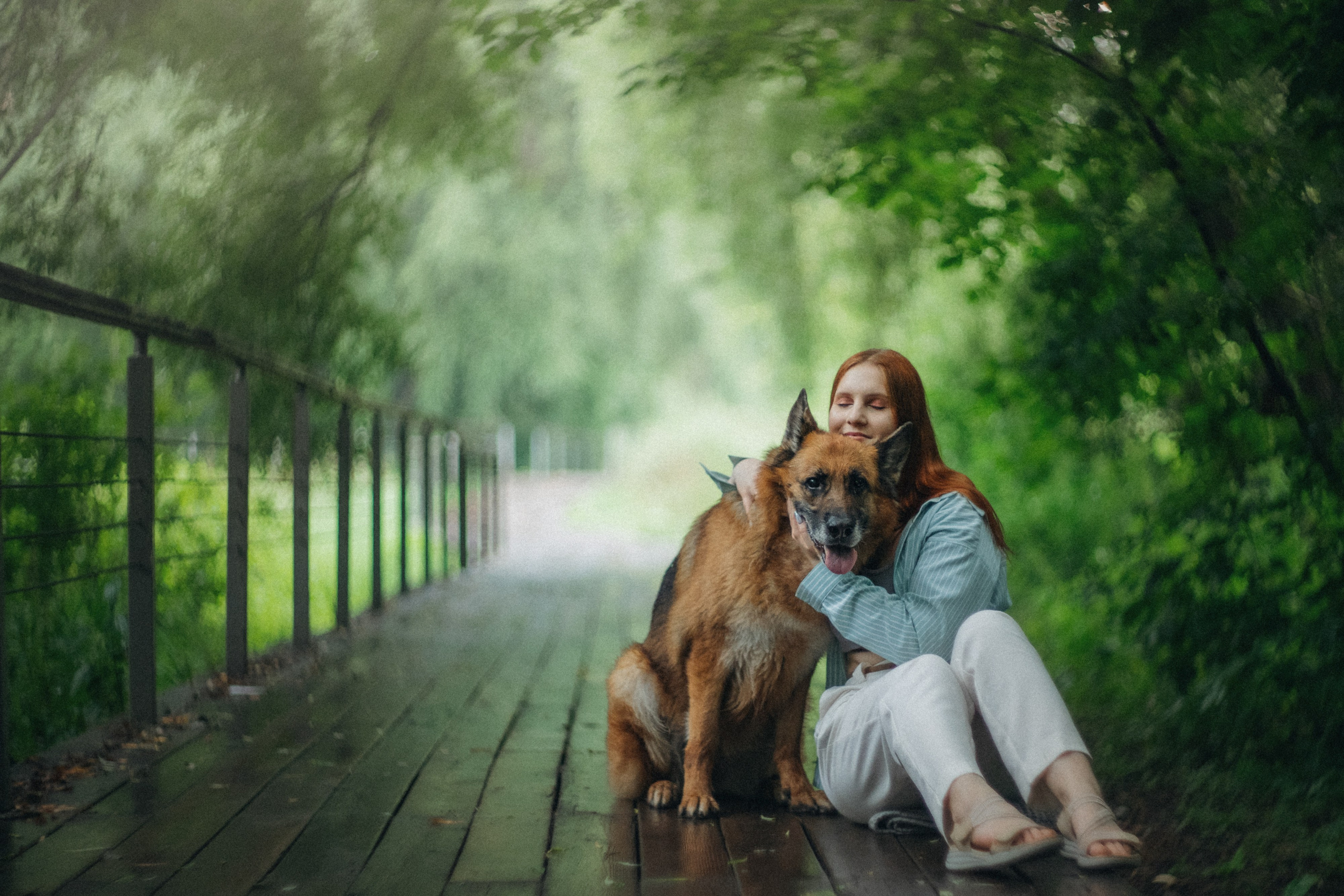 Вика и Фрея. Фотограф анималист в Москве и Санкт-Петербурге Свиридова Анна
