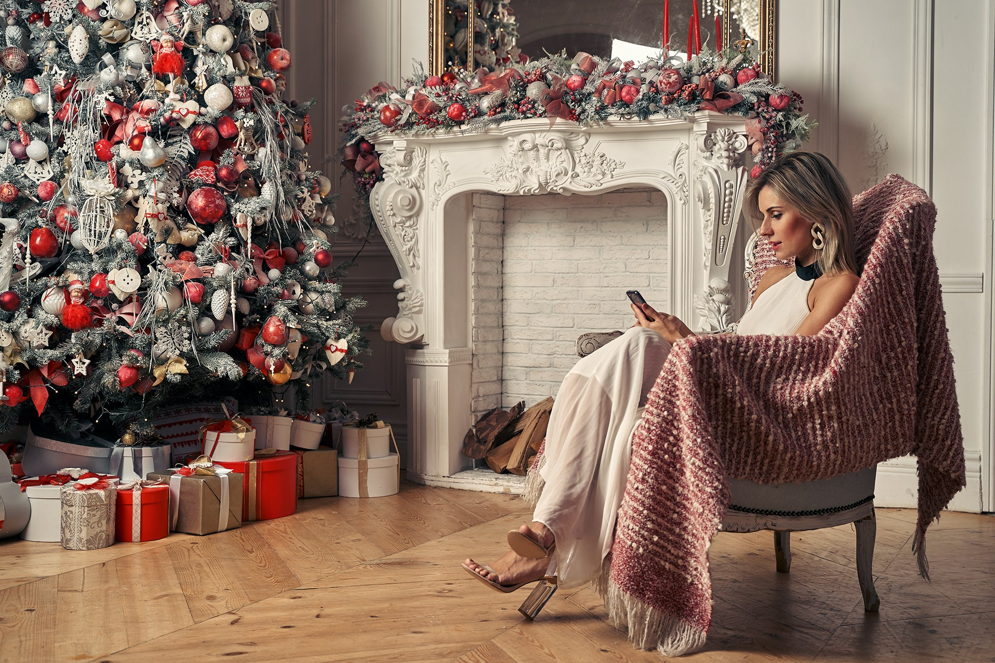 Новогодняя фотосессия Ульяны в Санкт-Петербурге