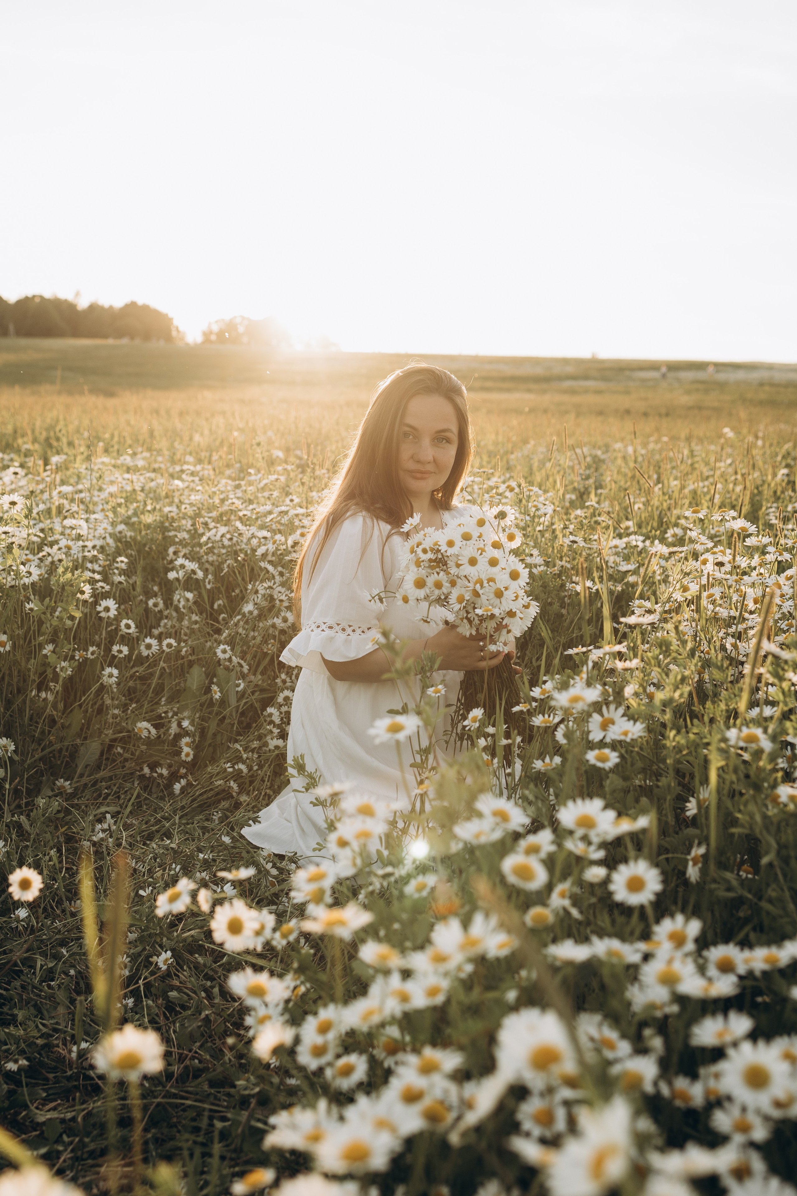 Маша и ромашки. Семейный фотограф в Москве Виктория Ястребинская