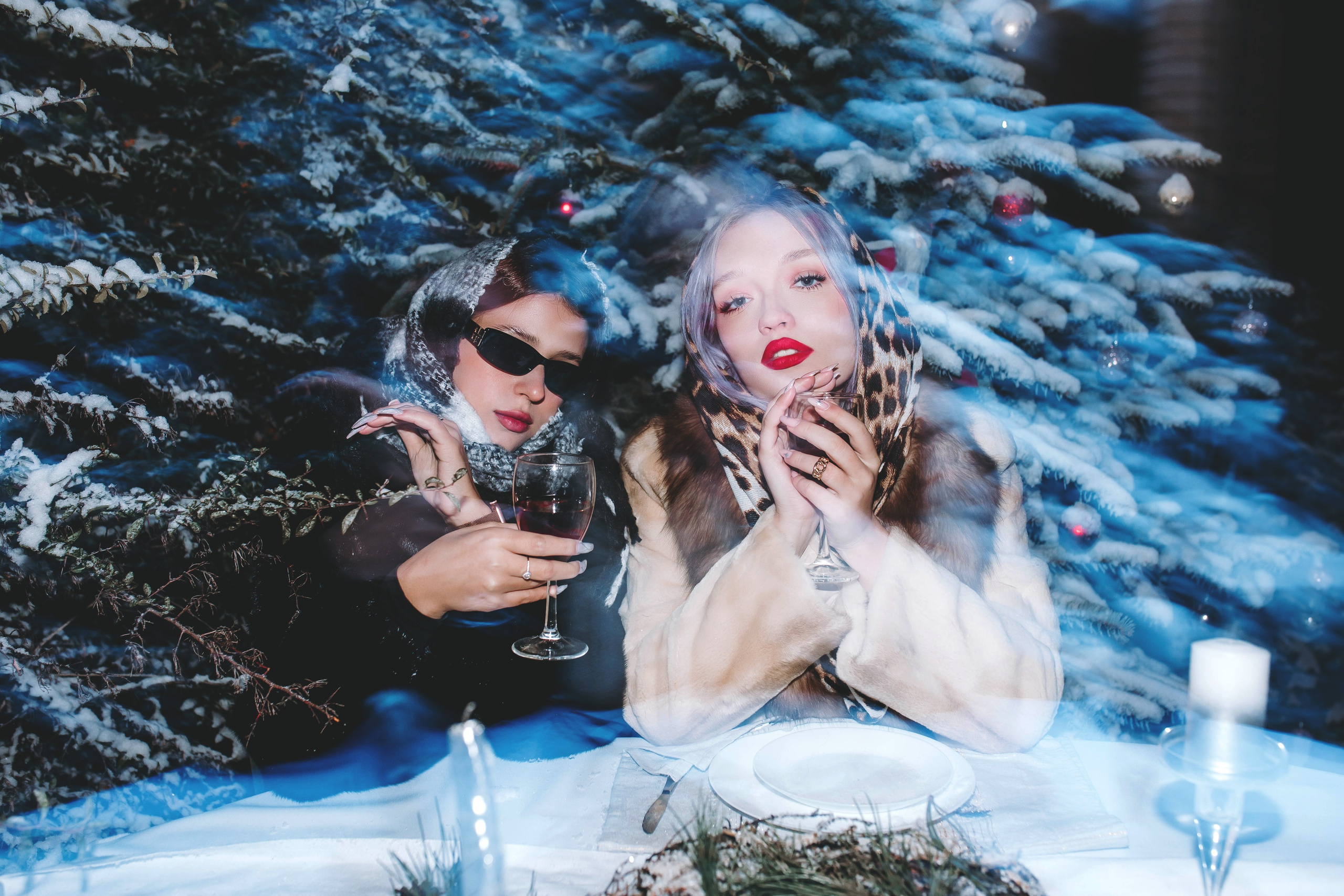 Новый год — девушки в шубах. Фотограф в Ставрополе Алина Клочкова