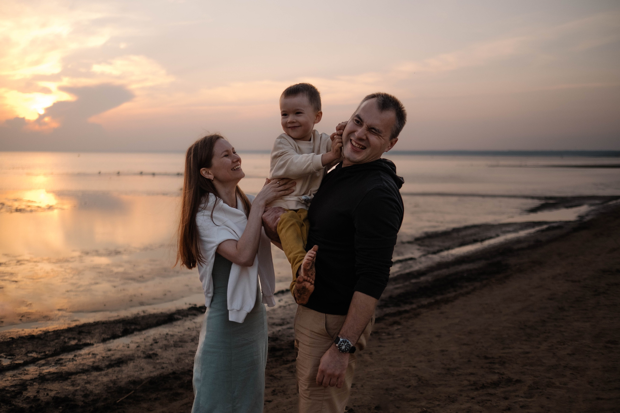 Закат на Заливе. Семейный фотограф в Санкт-Петербурге Дарья Косянчук