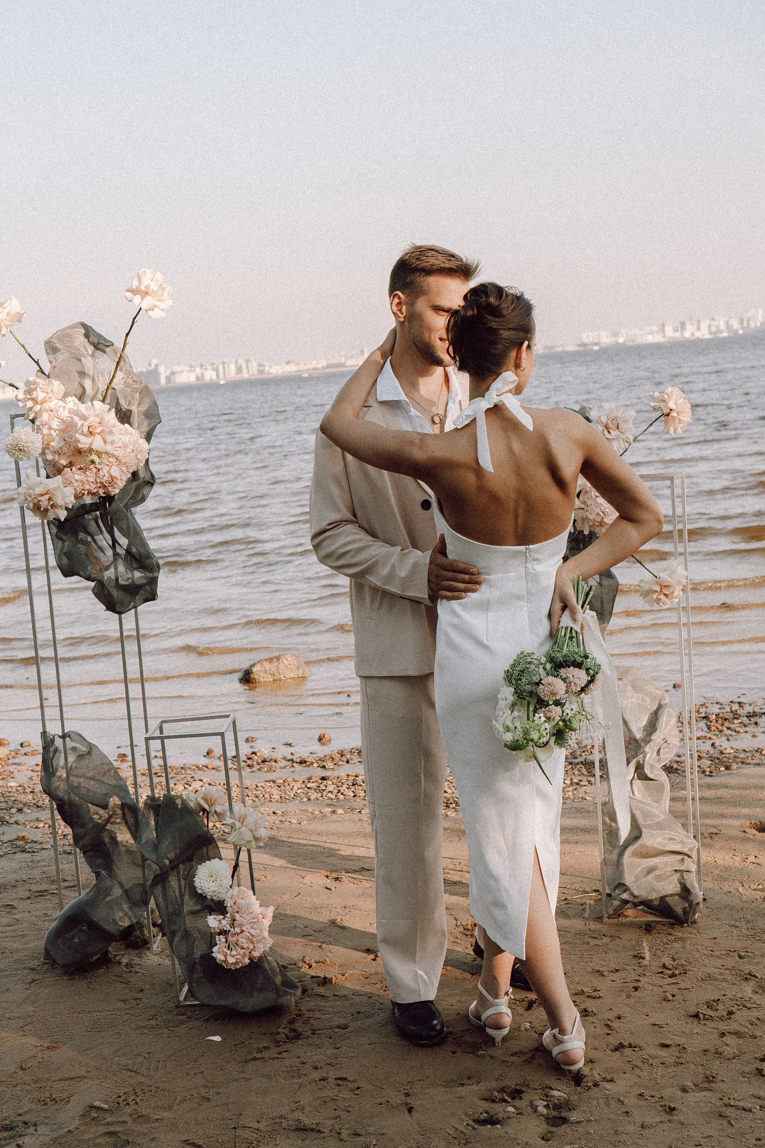 СВАДЕБНАЯ ФОТОСЕССИЯ ВЫЕЗДНОЙ ЦЕРЕМОНИИ (ФИНСКИЙ ЗАЛИВ). Профессиональный фотограф, Санкт-Петербург — Виктория Богомолова