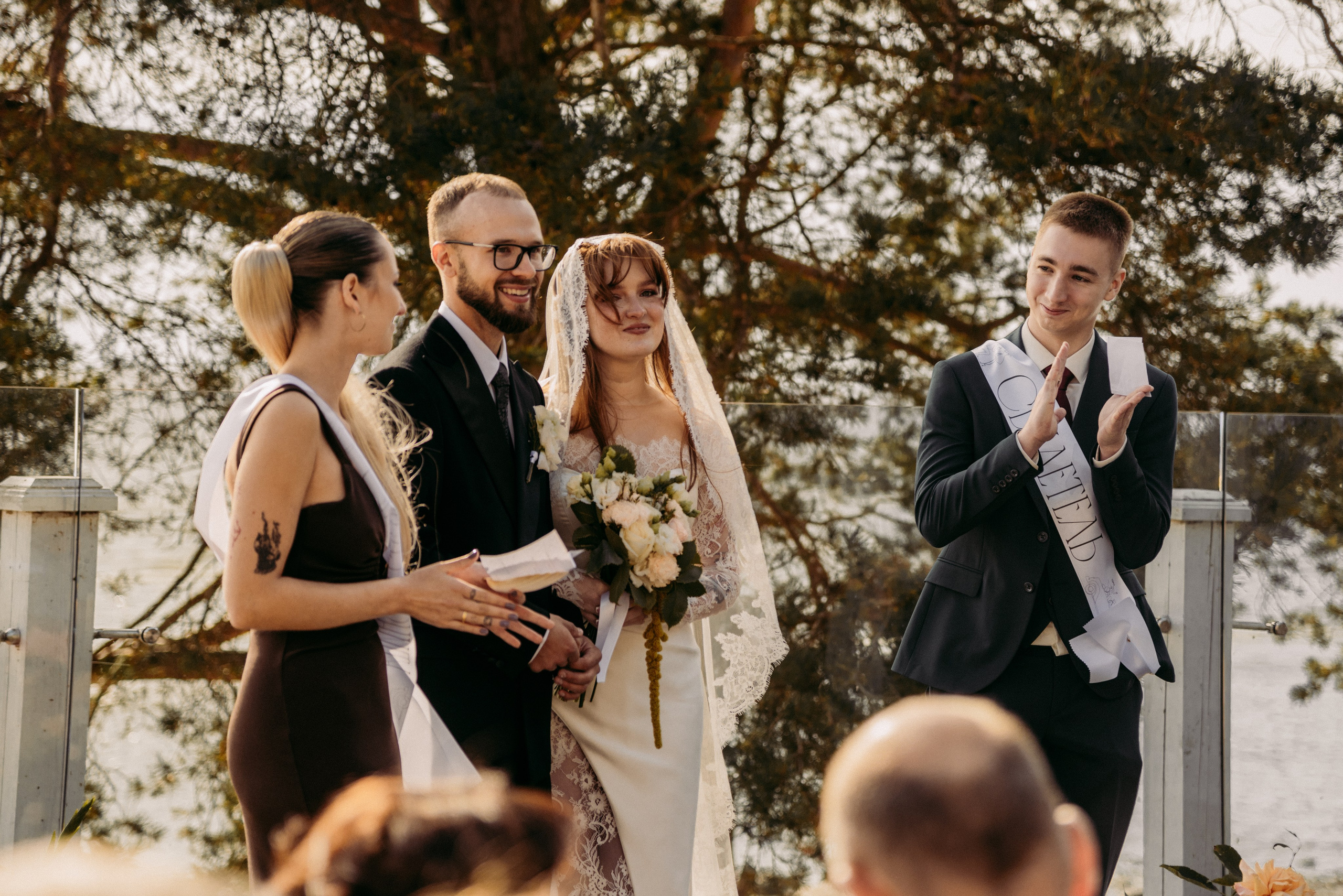 Выездная церемония у залива. Семейный, Свадебный фотограф СПБ Питер— Романова Екатерина