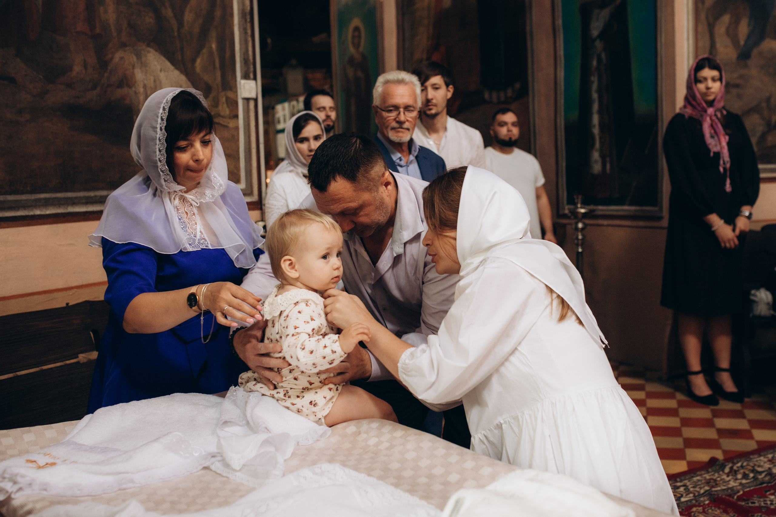Крещение Христина. Семейный и домашний фотограф в Москве и МО Королева Валерия