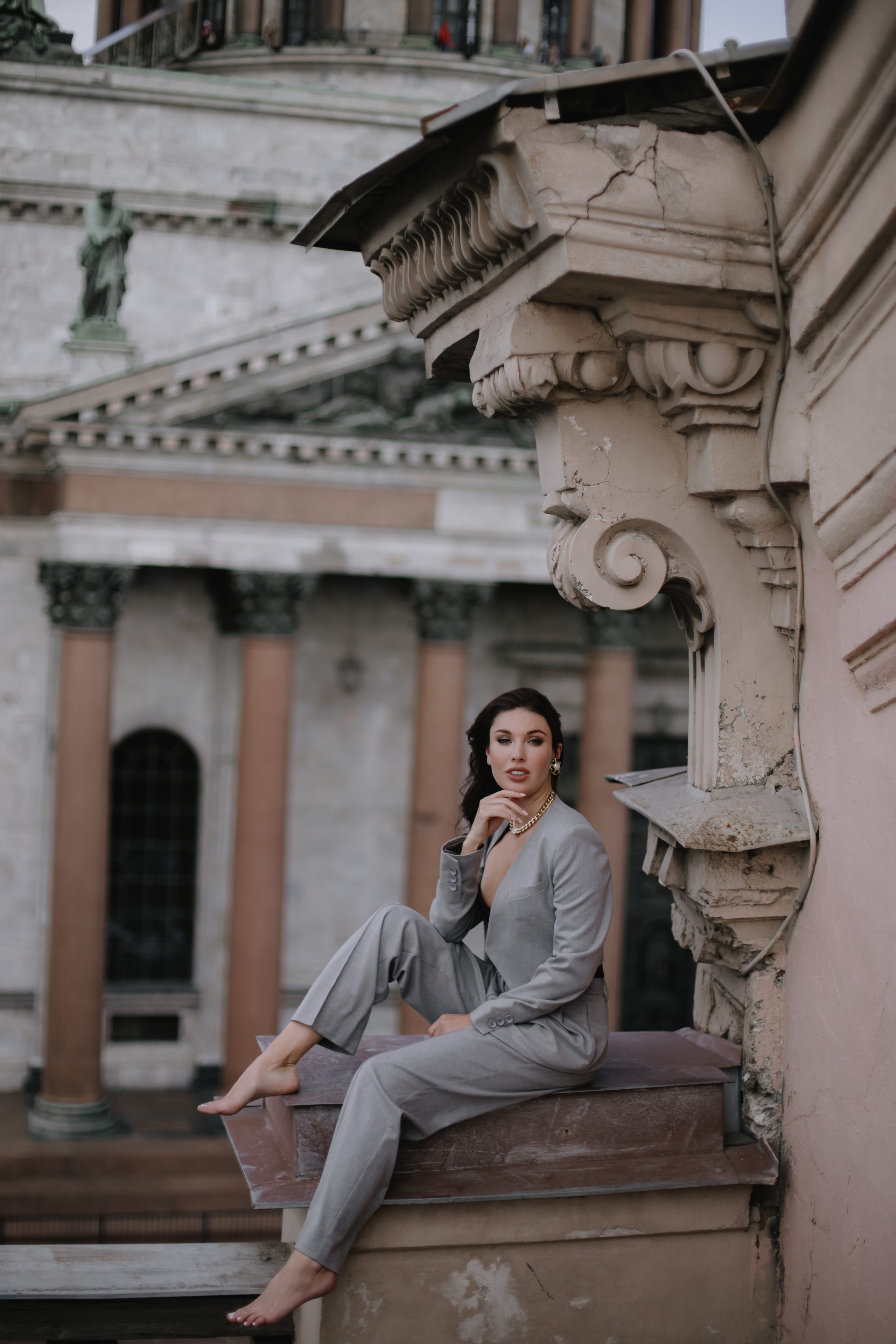 Вероника (съемка на крыше). Фотограф в Москве и Санкт-Петербурге Дарина