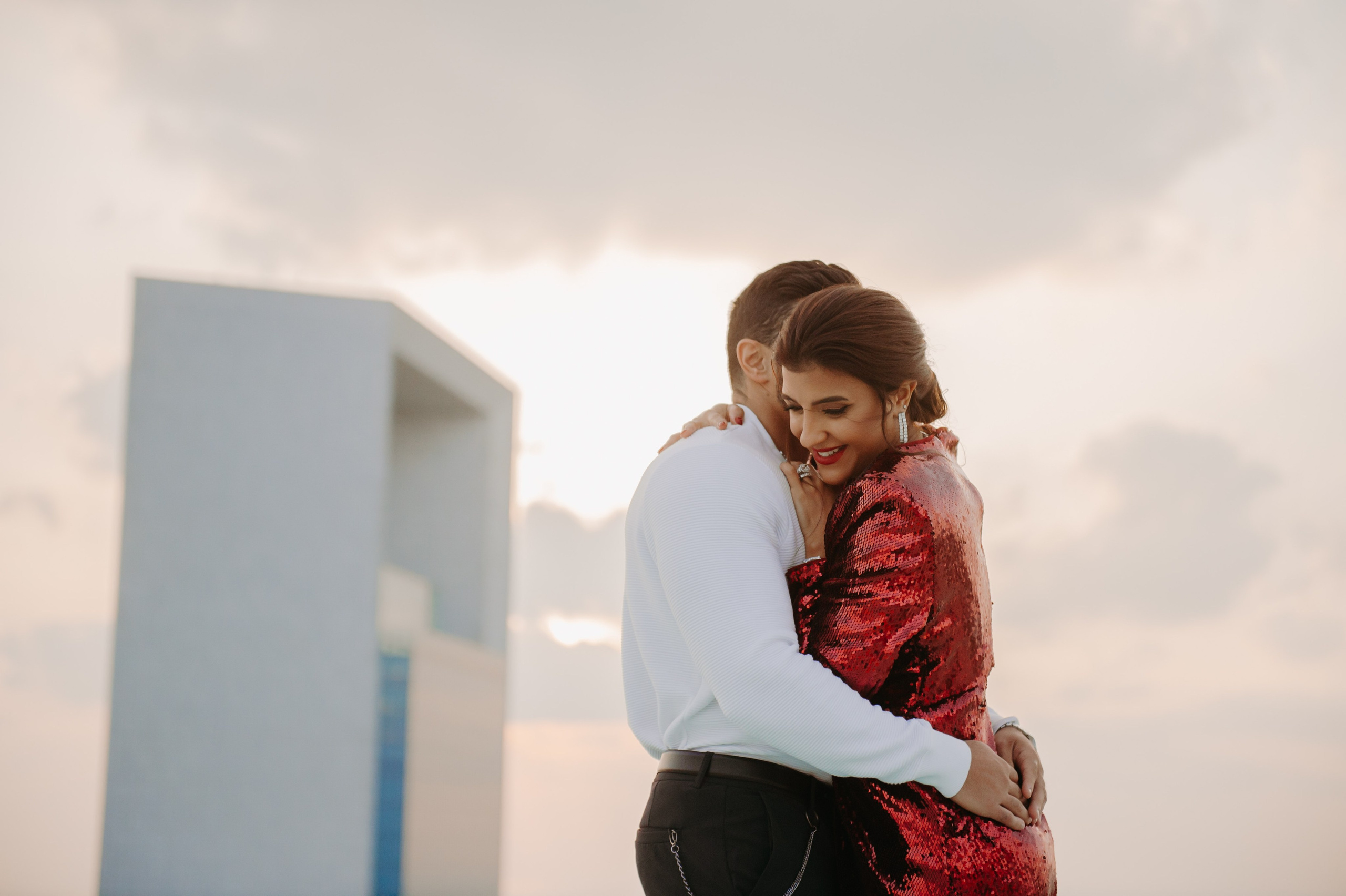 Love Story на высоте (Абу Даби). Фотограф в Москве и Санкт-Петербурге Дарина