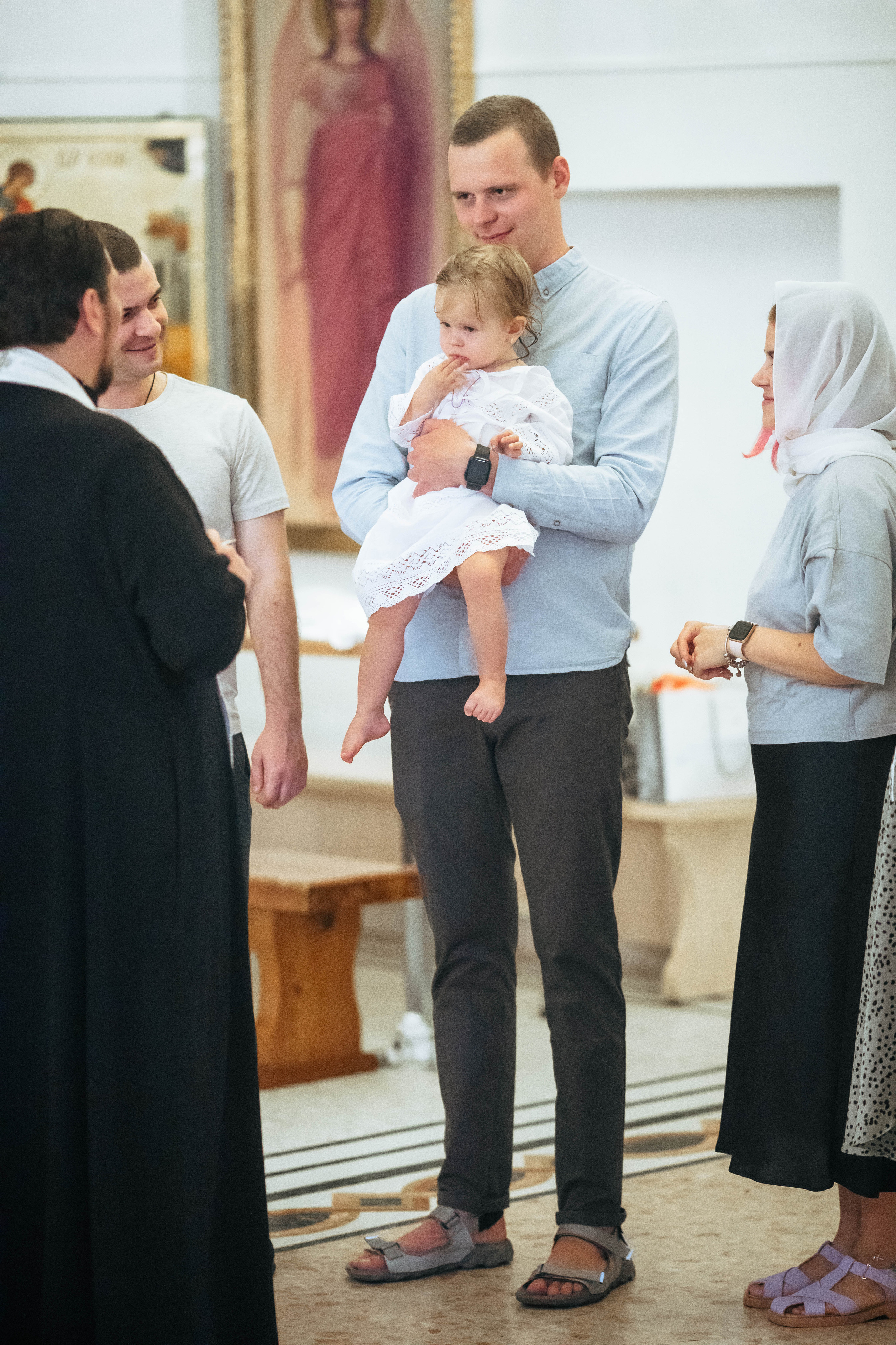 Таинство крещения Мии. Свадебный и семейный фотограф Москва Зырянов Максим