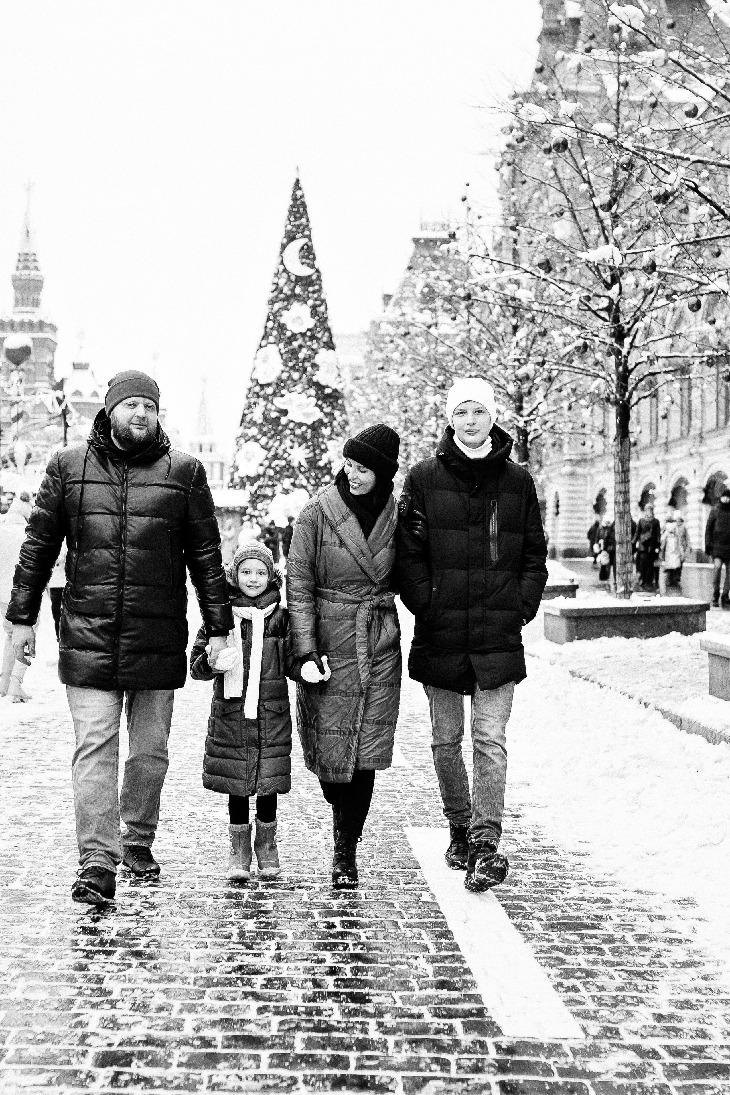 Надя и семья. Новогодний фотодень. Профессиональный фотограф, Москва |Видное Елена Елизарова