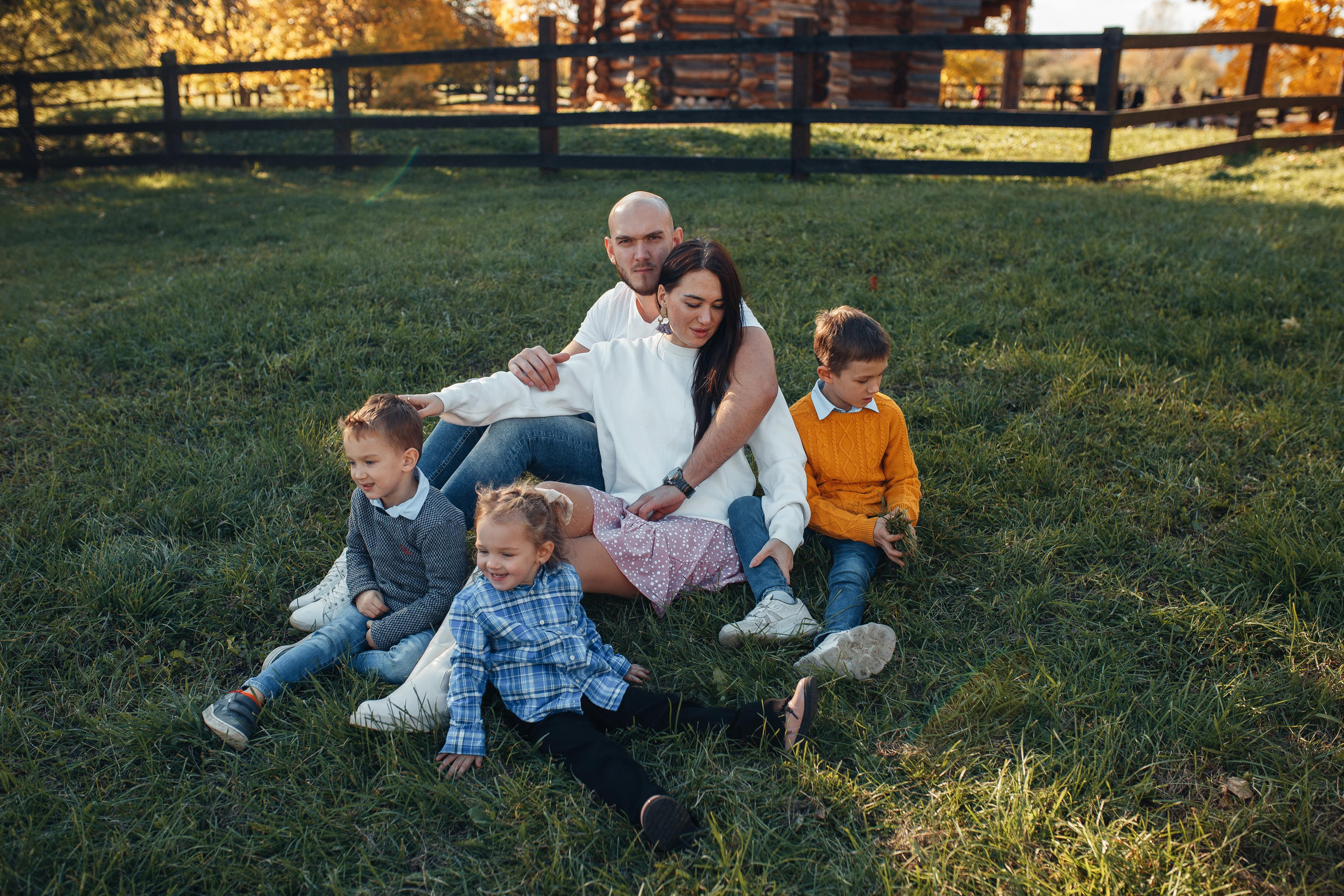 Листопад. Семейный фотограф в Москве. Дарья Долгих