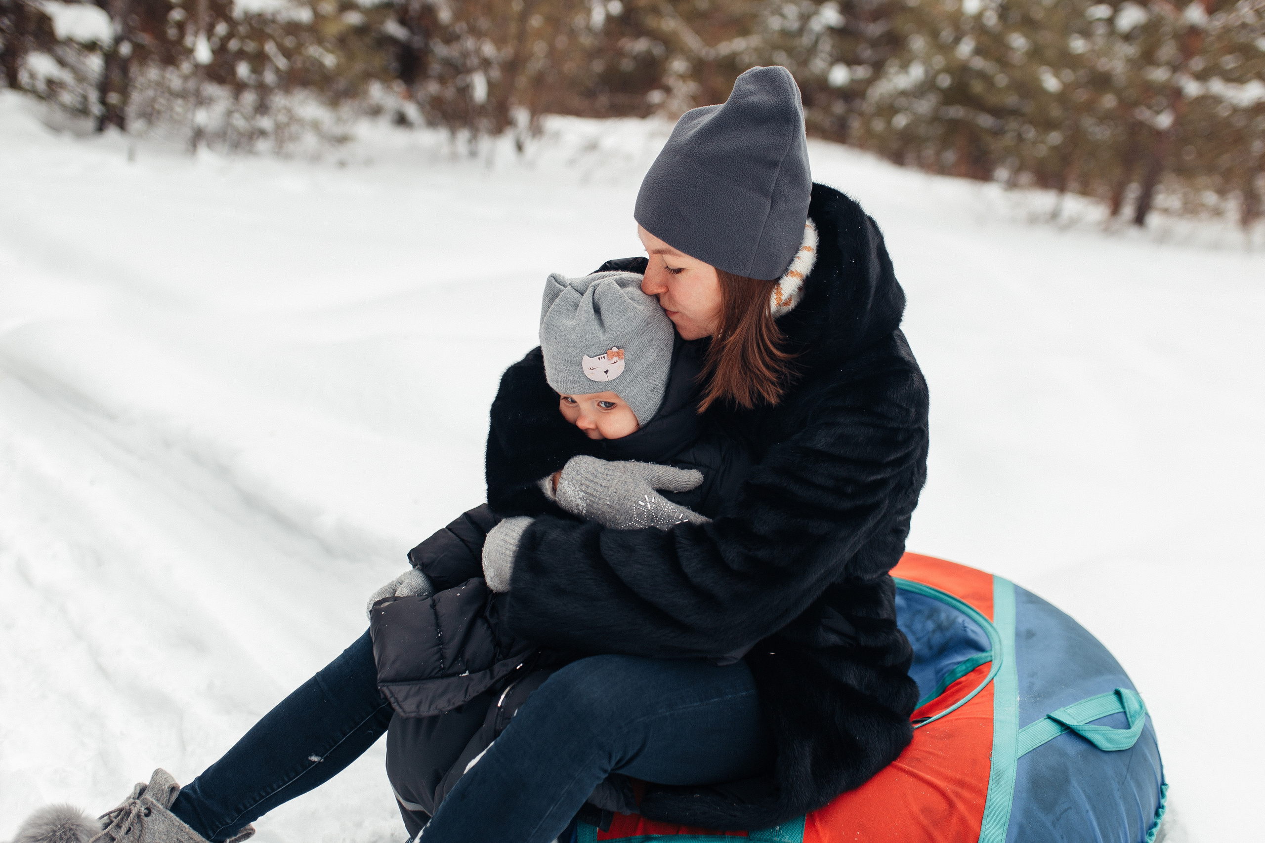 Мамина снежинка. Семейный фотограф в Москве. Дарья Долгих