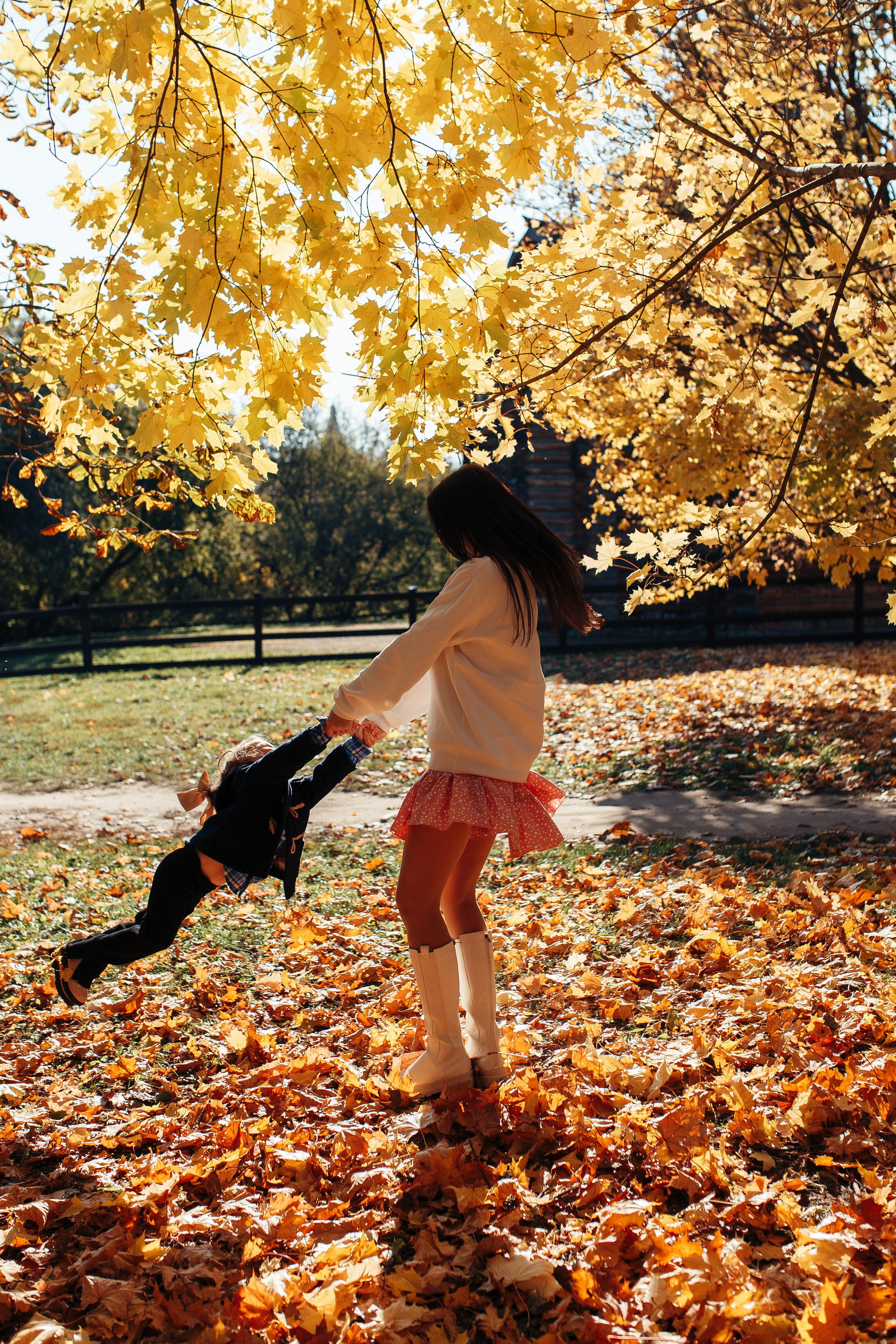 Листопад. Семейный фотограф в Москве. Дарья Долгих