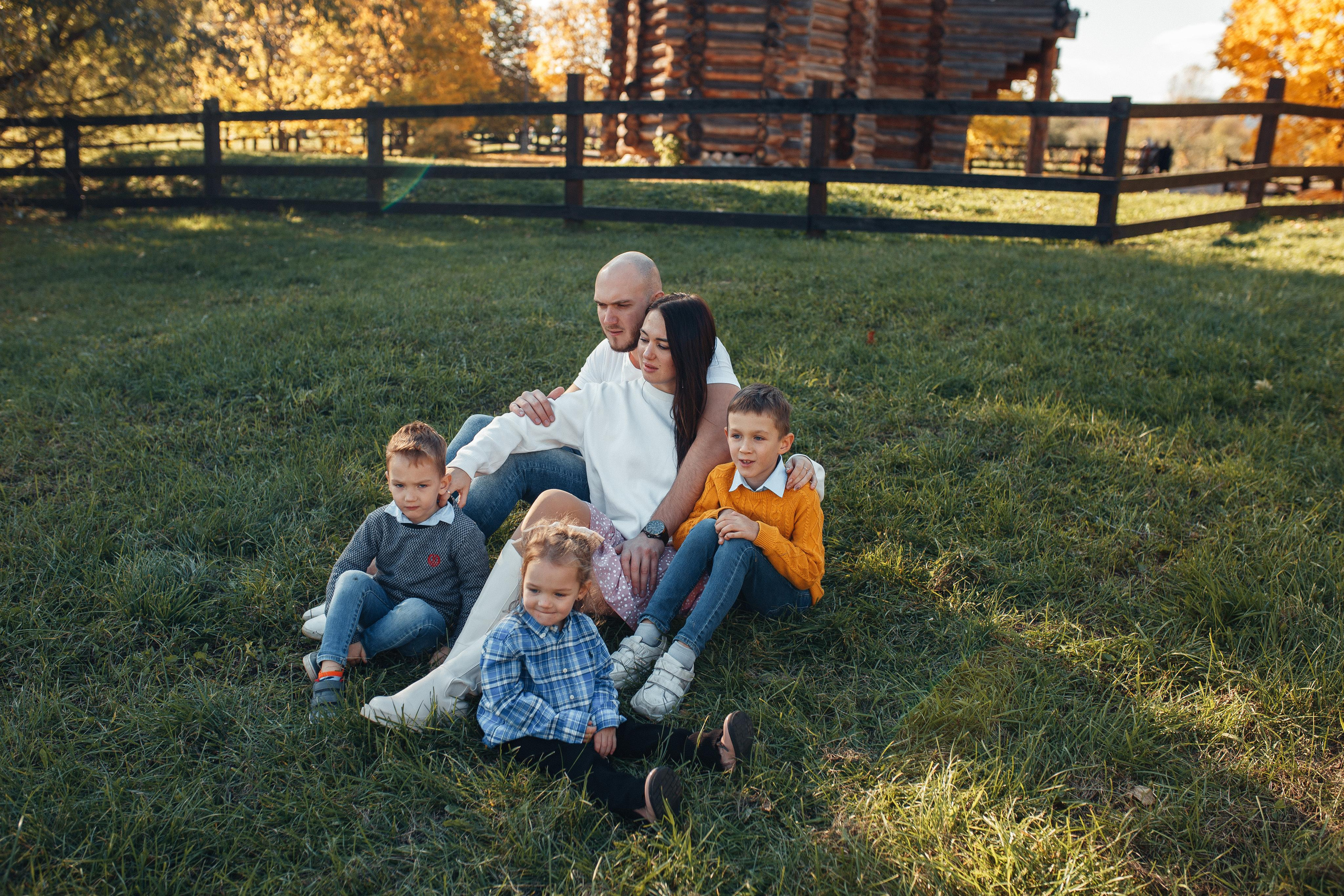 Листопад. Семейный фотограф в Москве. Дарья Долгих
