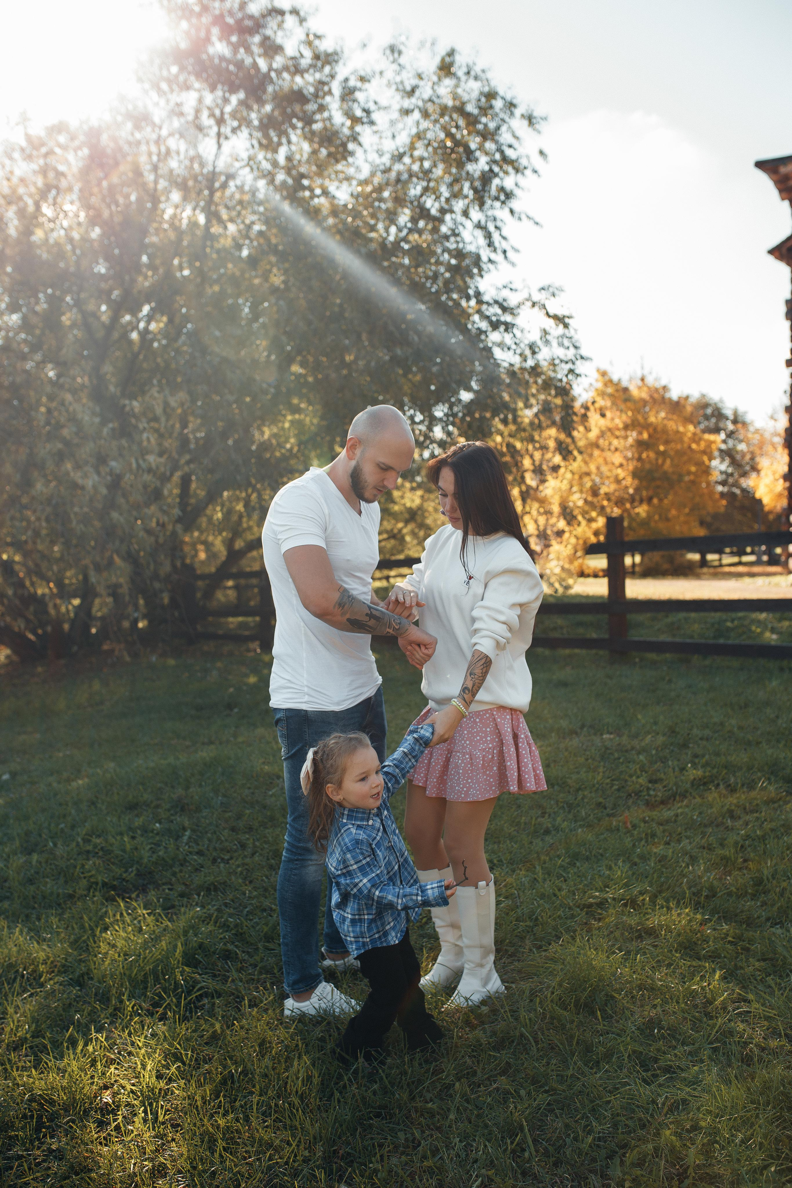 Листопад. Семейный фотограф в Москве. Дарья Долгих