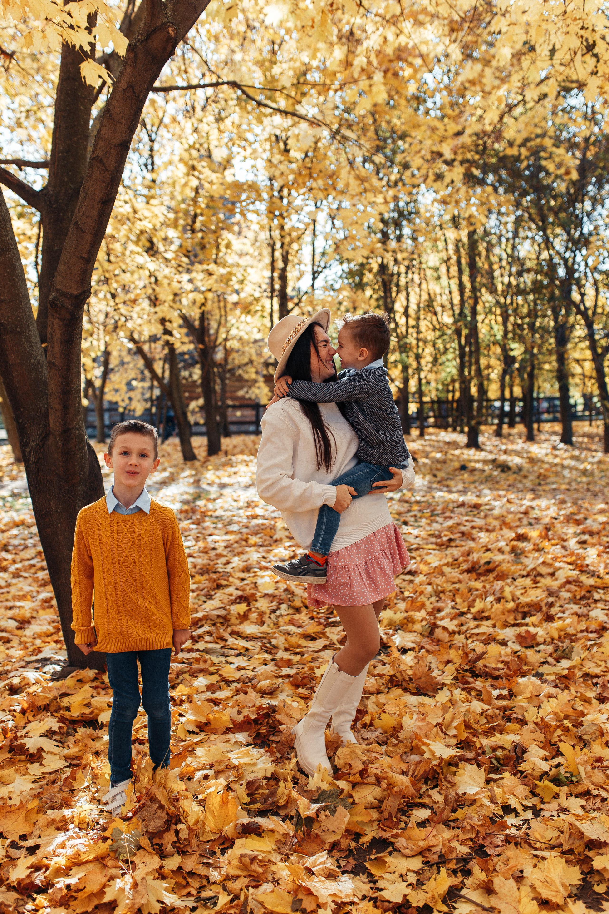 Листопад. Семейный фотограф в Москве. Дарья Долгих