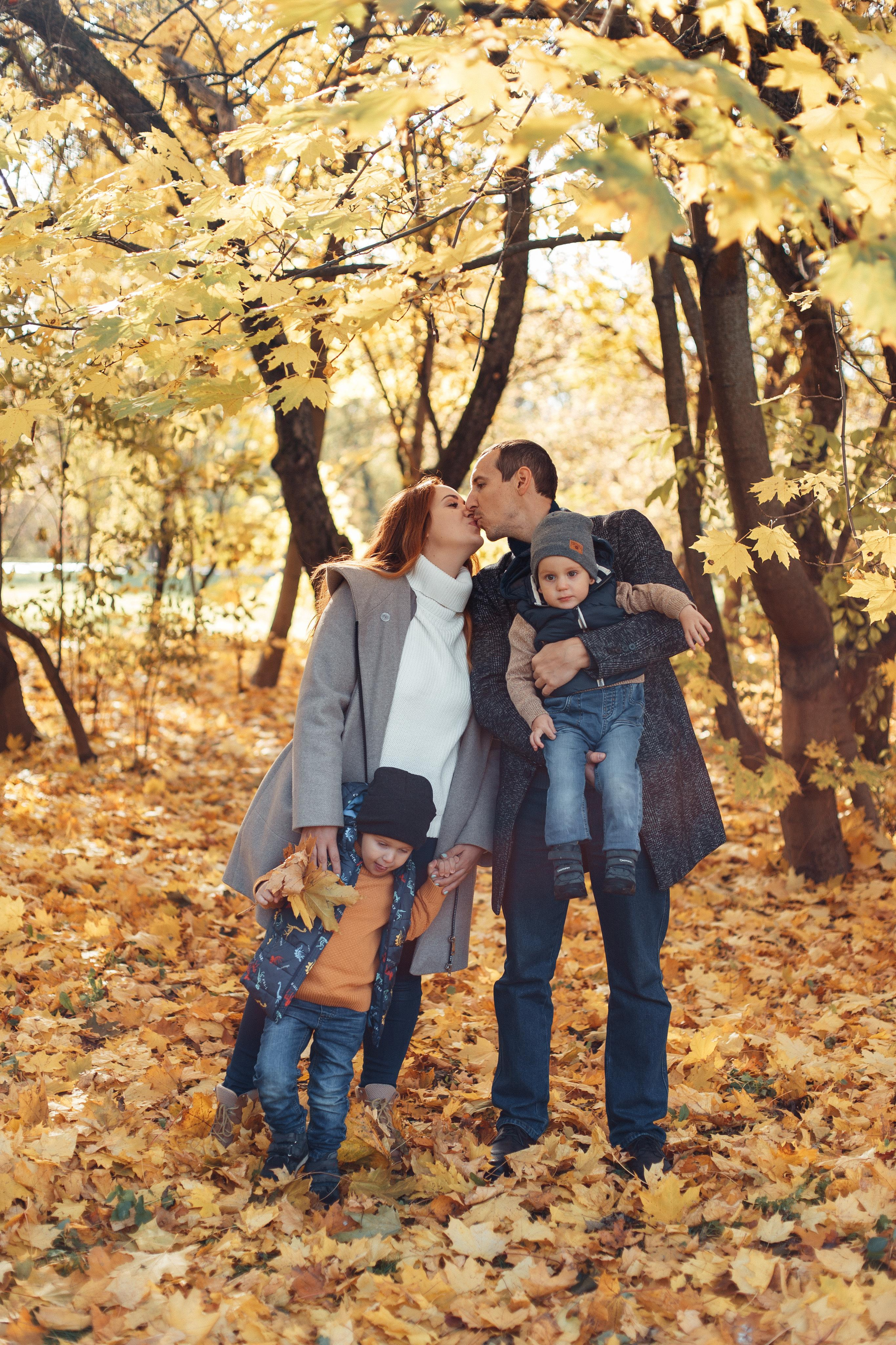 Осенняя прогулка. Семейный фотограф в Москве. Дарья Долгих