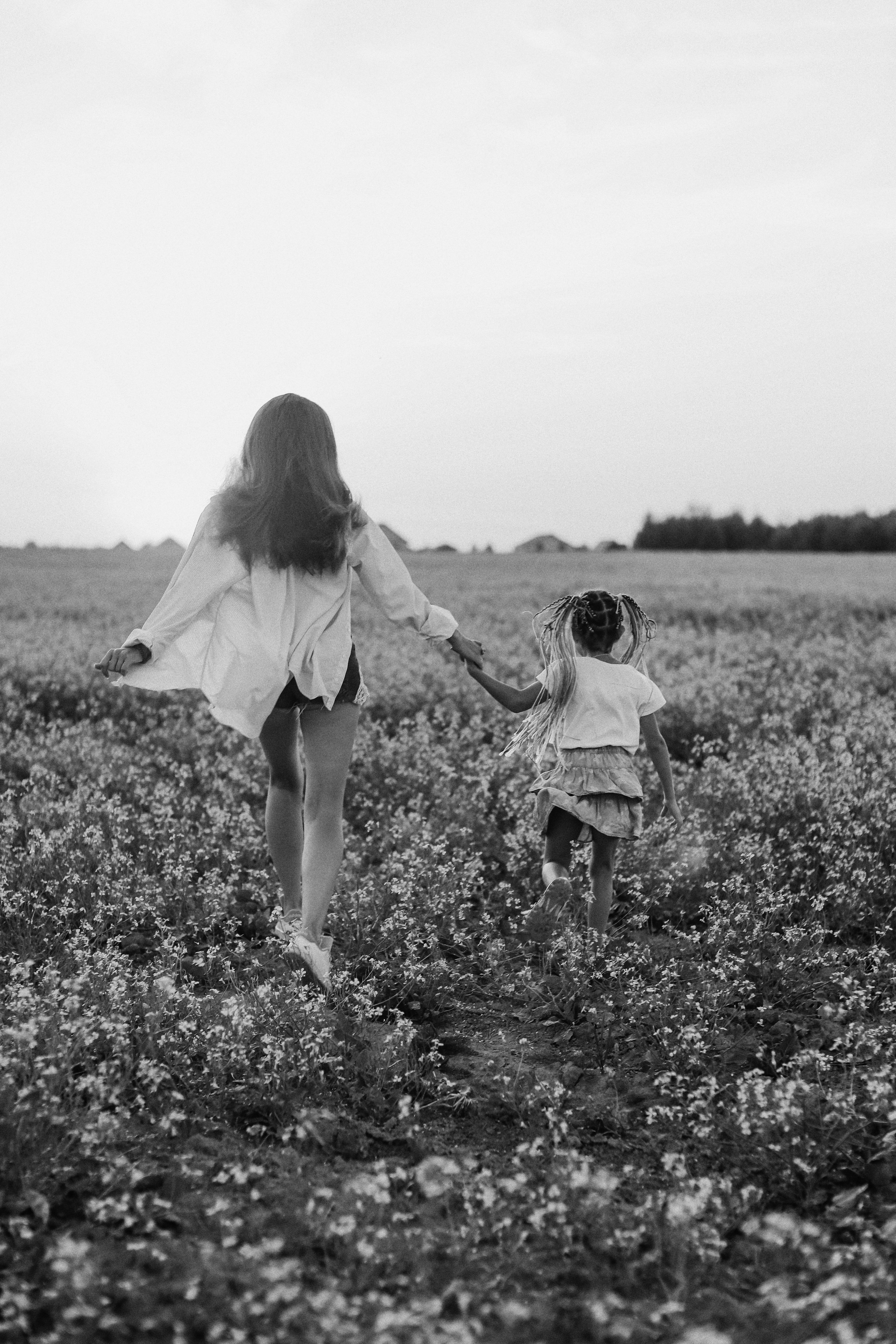 В поле на закате. Фотограф Анастасия Пинчук