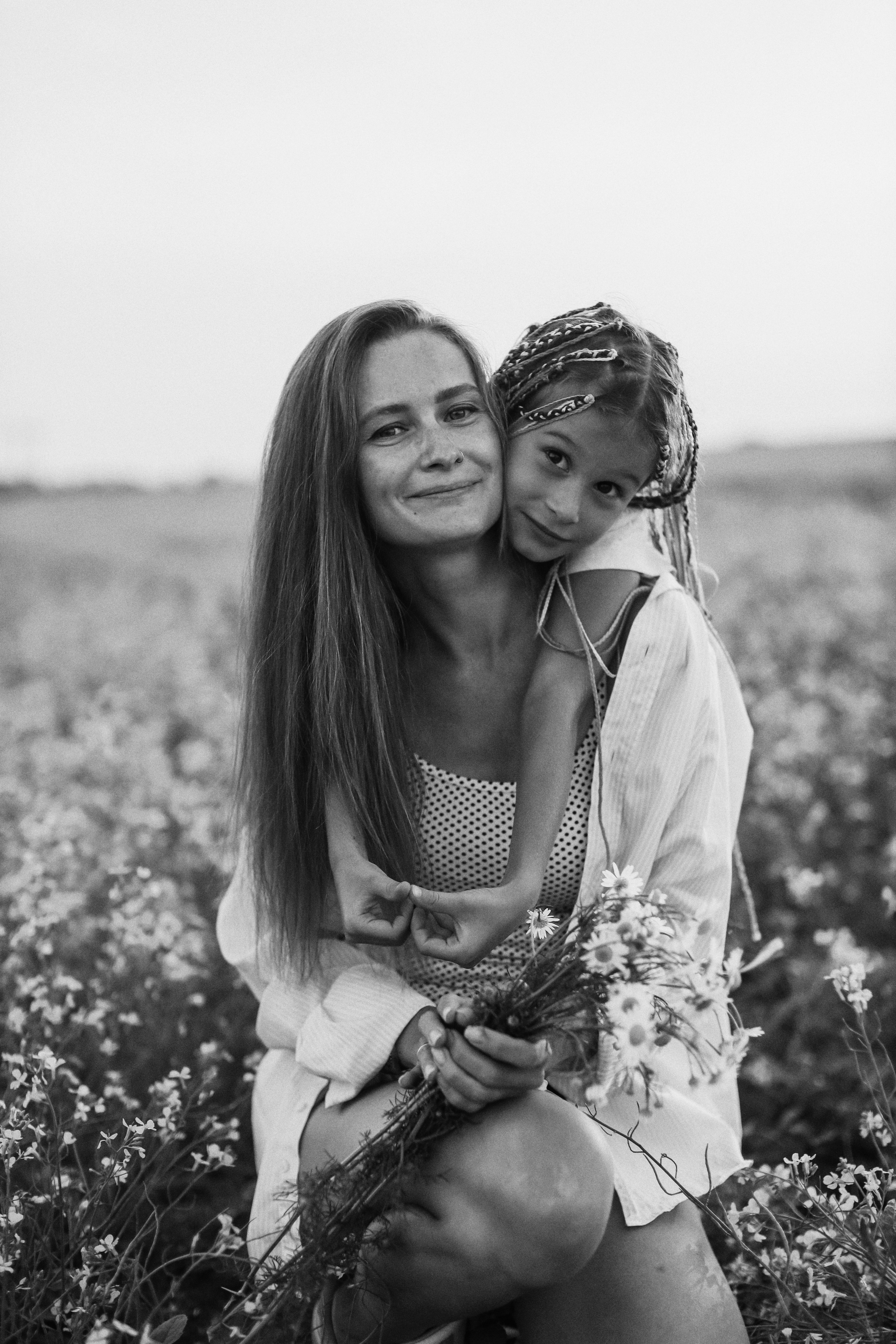 В поле на закате. Фотограф Анастасия Пинчук