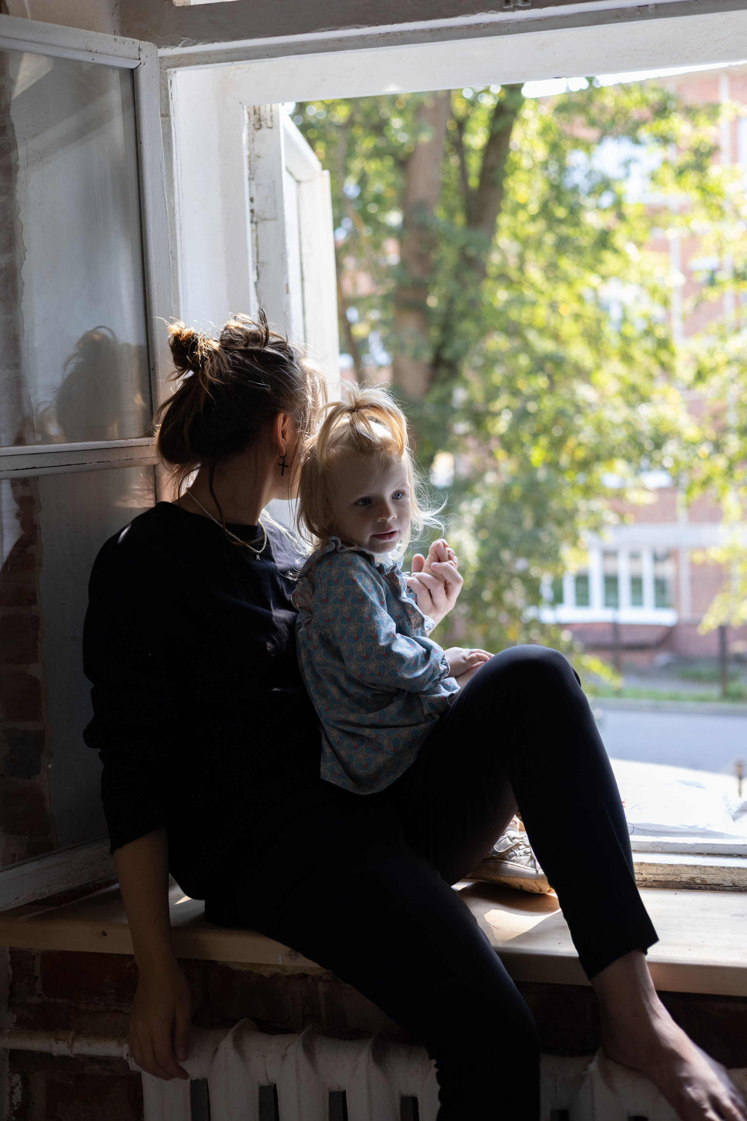 Вера и дети в мастерской. Портрет художника. Марина Лавинская Фотограф из Москвы