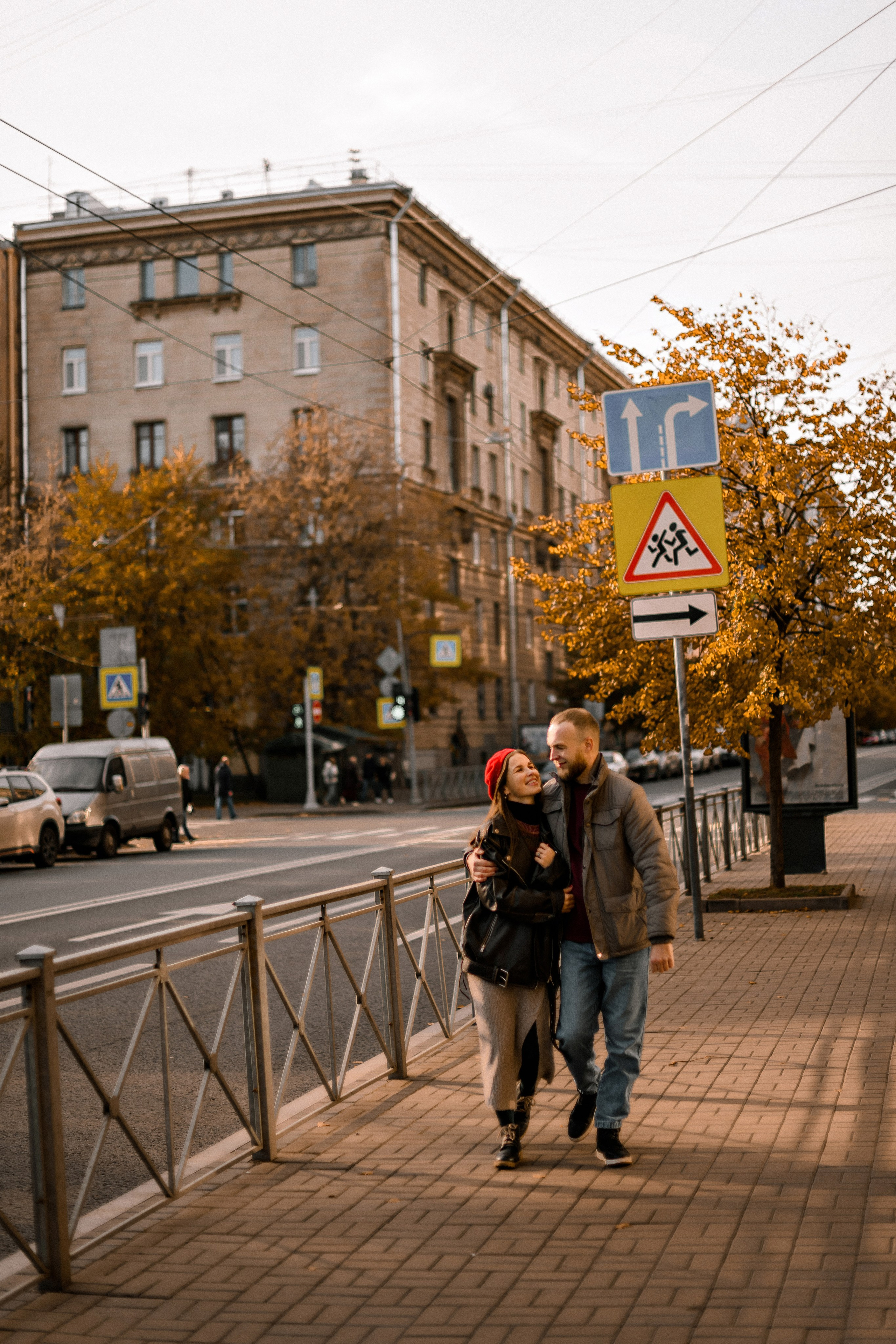 Люба и Коля. Осень на Петроградке. Свадебный фотограф в Санкт-Петербурге София Шубик