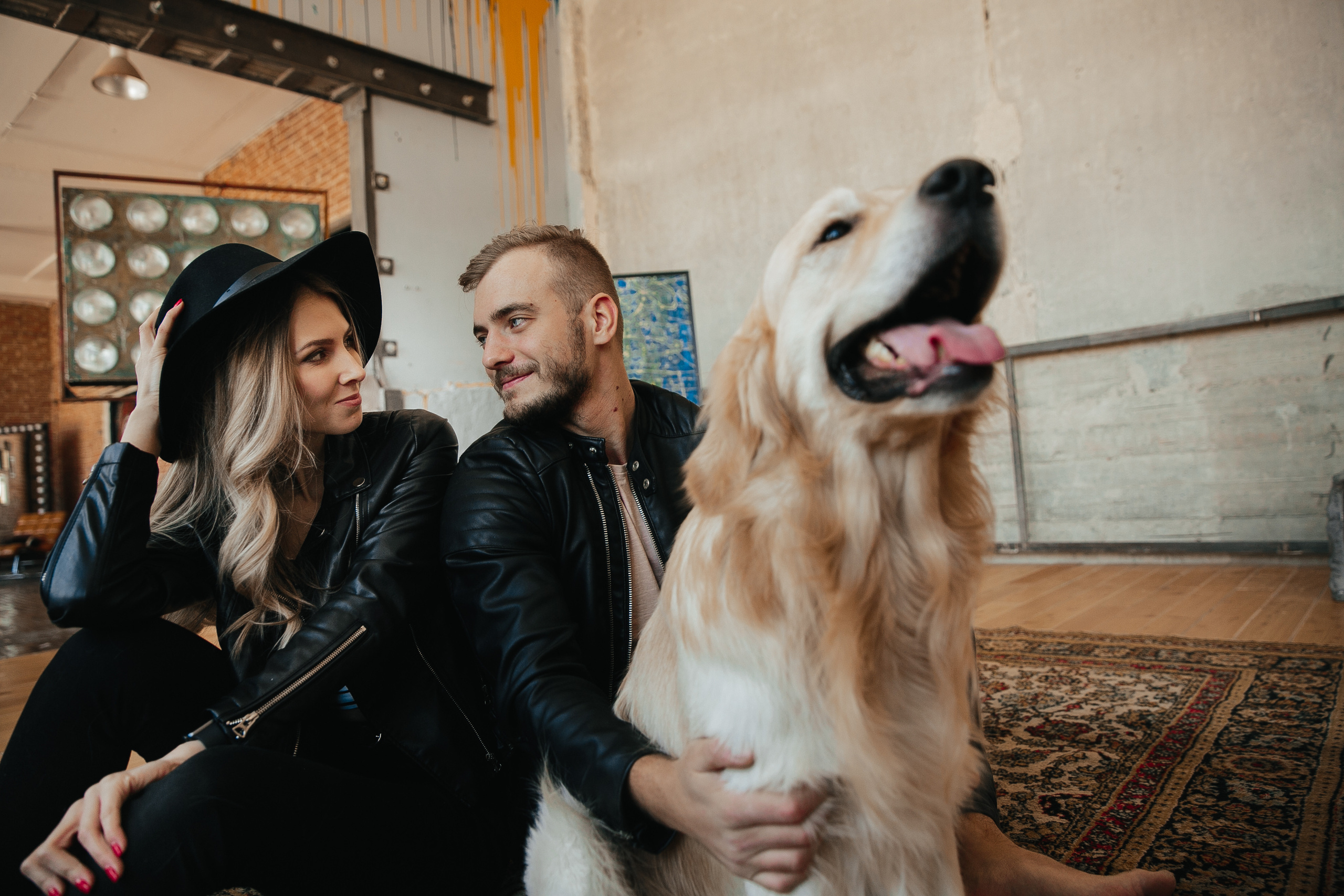 Love story с собакой в студии. Саша Потапкин Фотограф. Сочи, Екатеринбург, Москва