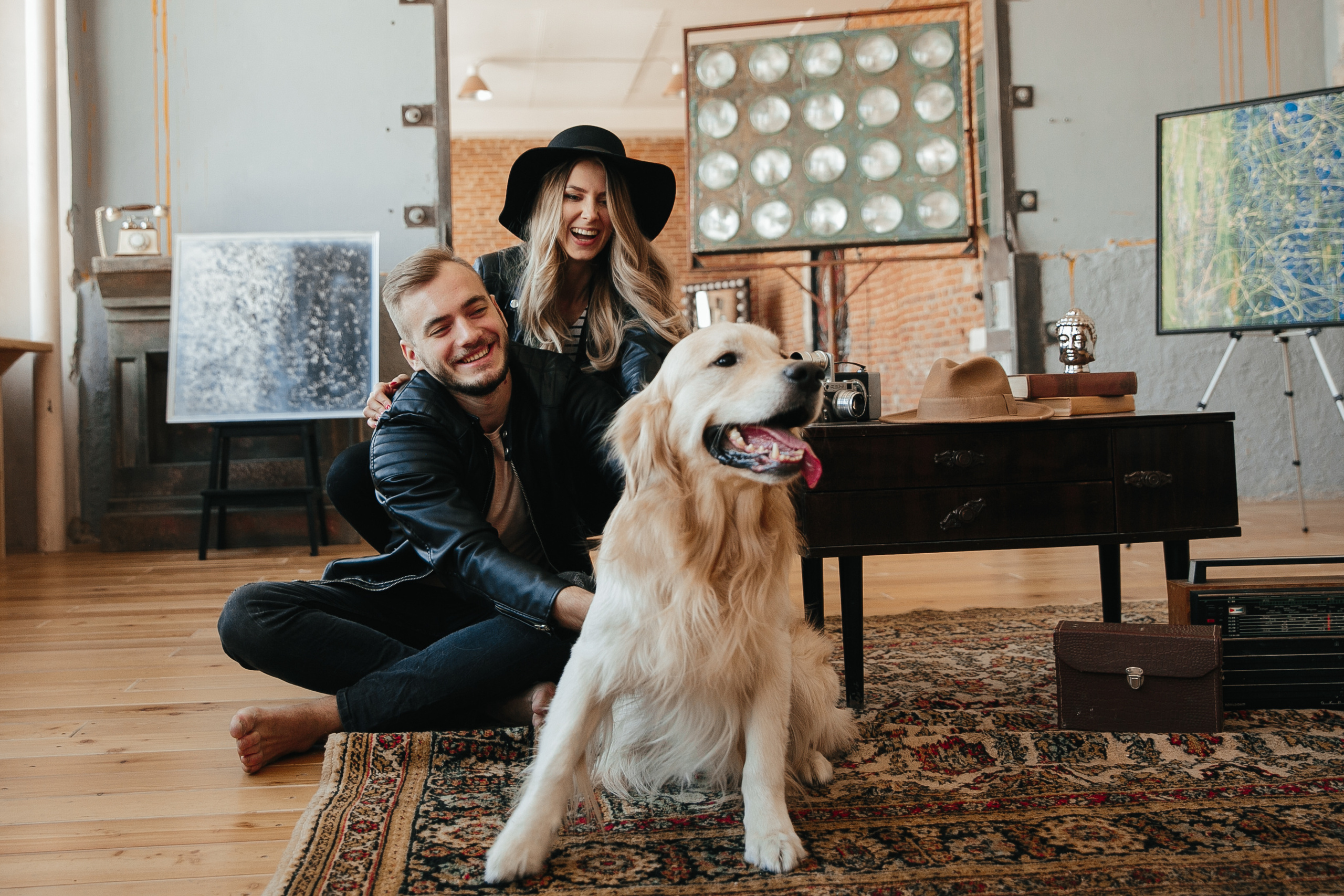 Love story с собакой в студии. Саша Потапкин Фотограф. Сочи, Екатеринбург, Москва