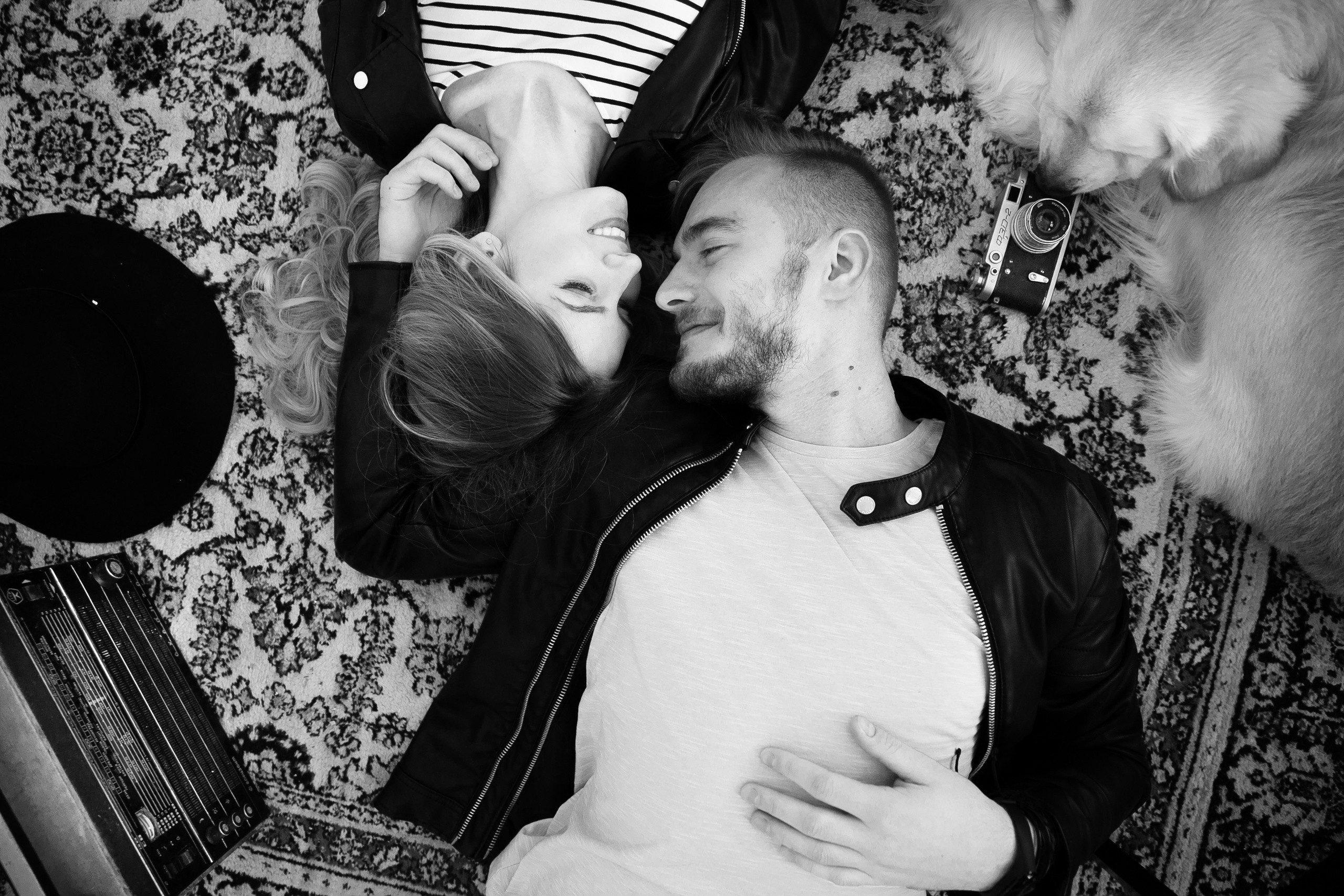 Love story с собакой в студии. Саша Потапкин Фотограф. Сочи, Екатеринбург, Москва