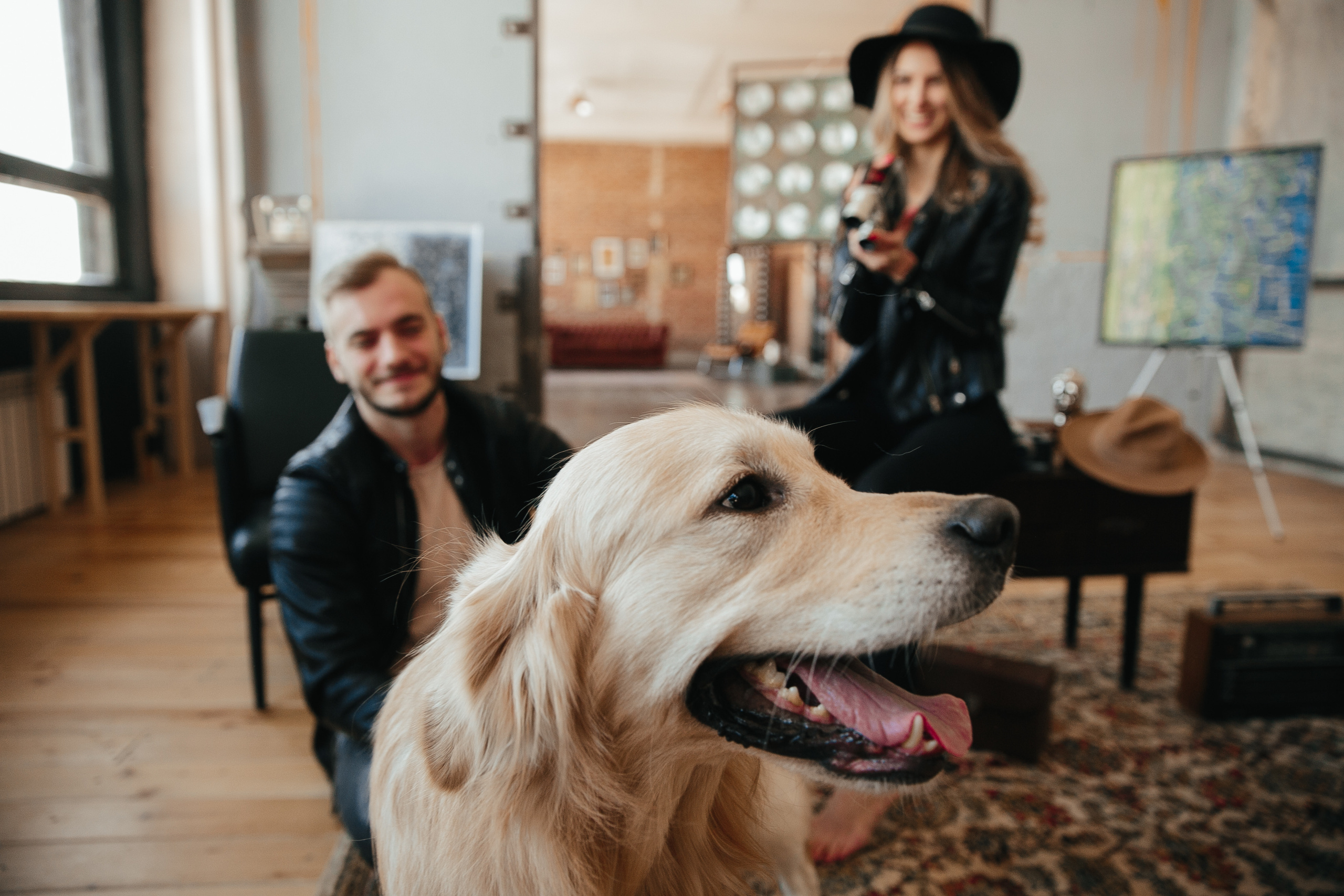 Love story с собакой в студии. Саша Потапкин Фотограф. Сочи, Екатеринбург, Москва